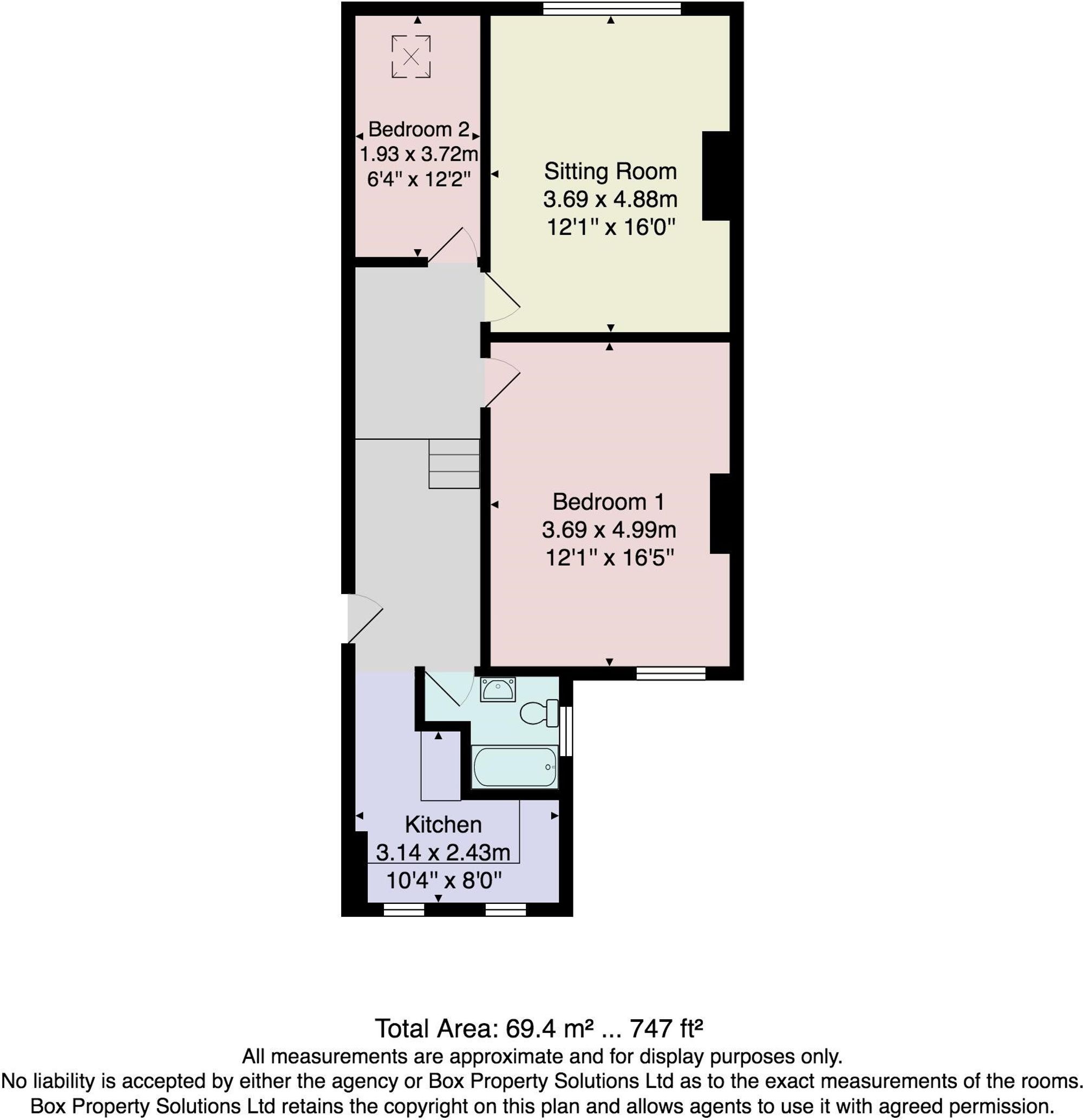 Flat 5, 19 Harlow Moor Drive, Harrogate floorplan