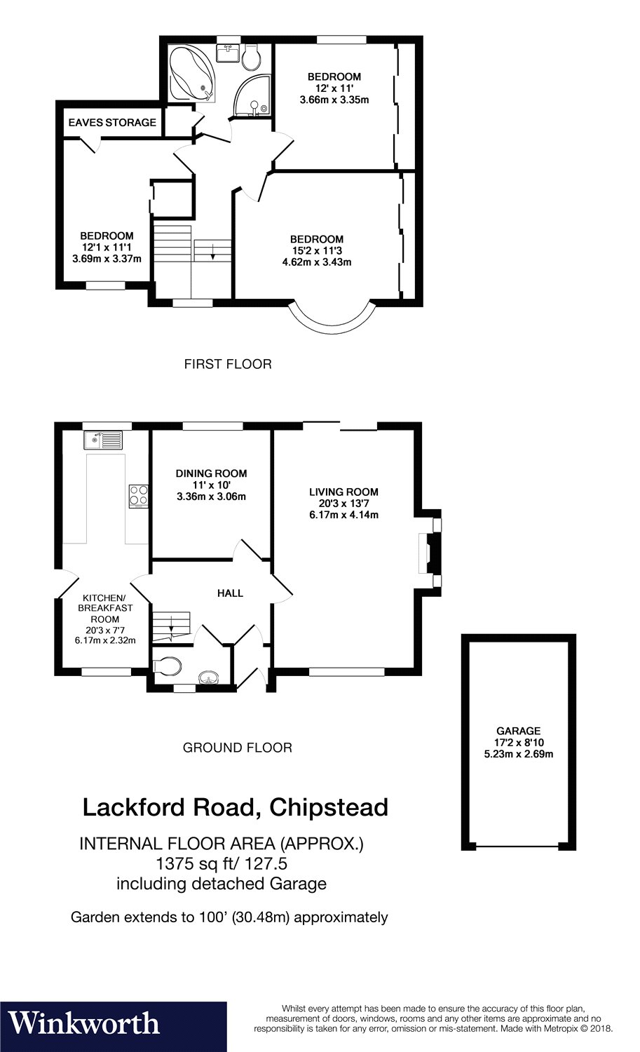 3 Bedrooms Detached house for sale in Lackford Road, Chipstead, Coulsdon, Surrey CR5