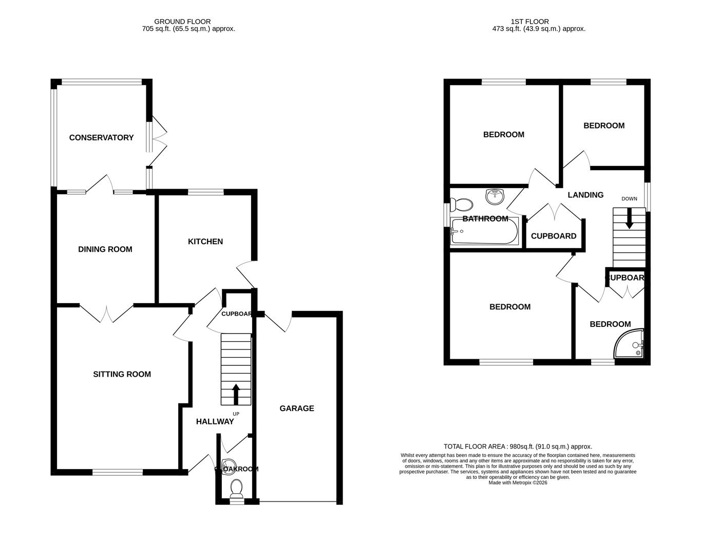 49, Ludlow Close, Bristol floorplan