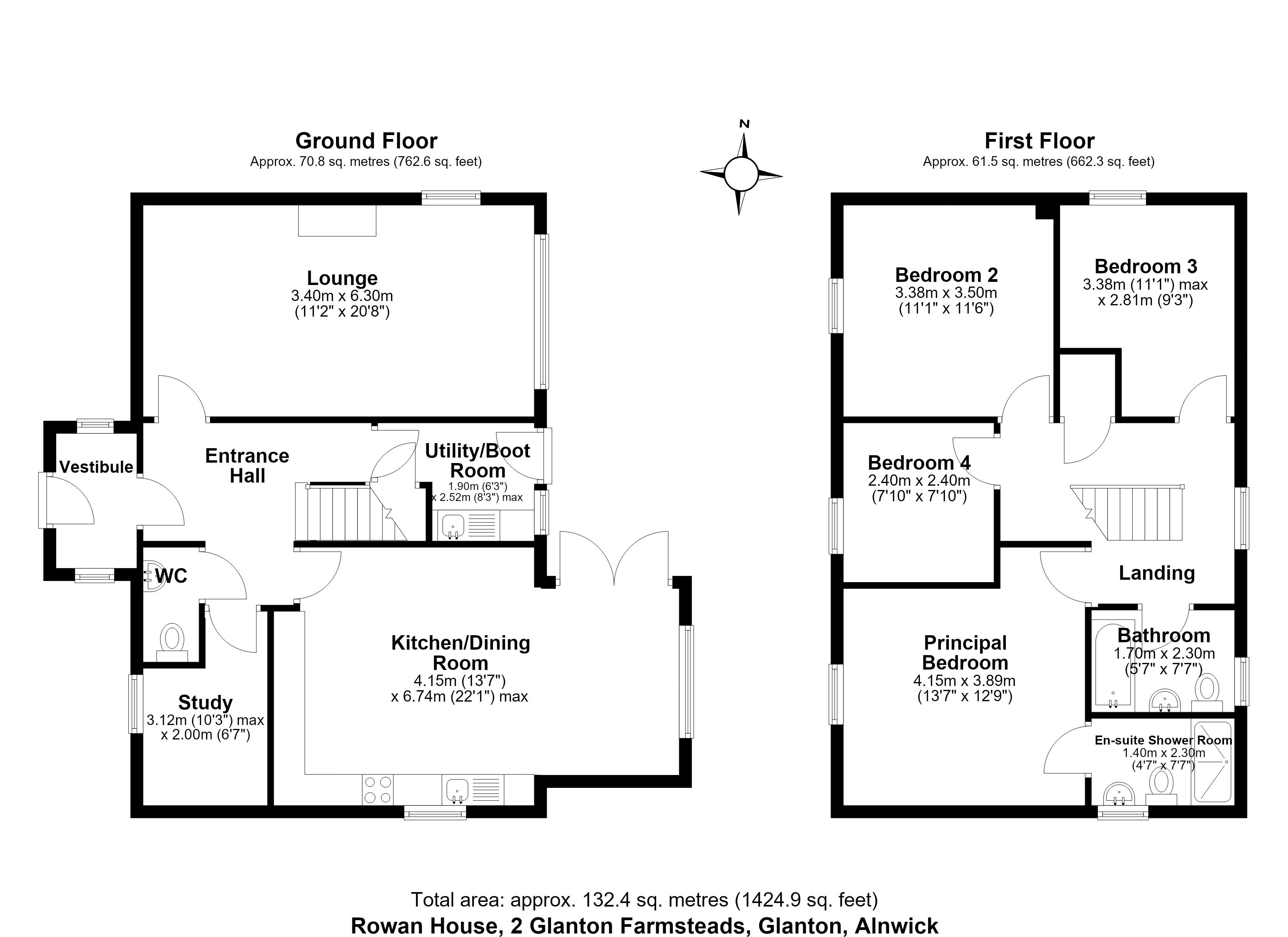 ROWAN HOUSE, ROWAN HOUSE, GLANTON FARMSTEADS, GLANTON floorplan