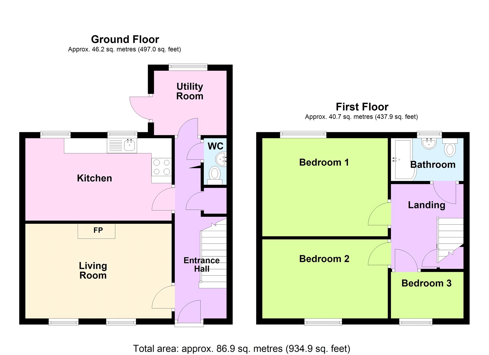 4, Bro Meillion, Lampeter floorplan