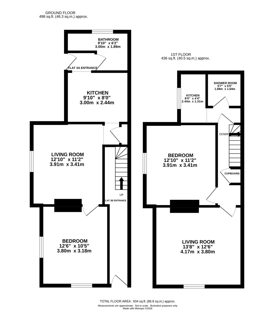 3 Temple Road, Norwich, Norfolk NR3 1ED floorplan