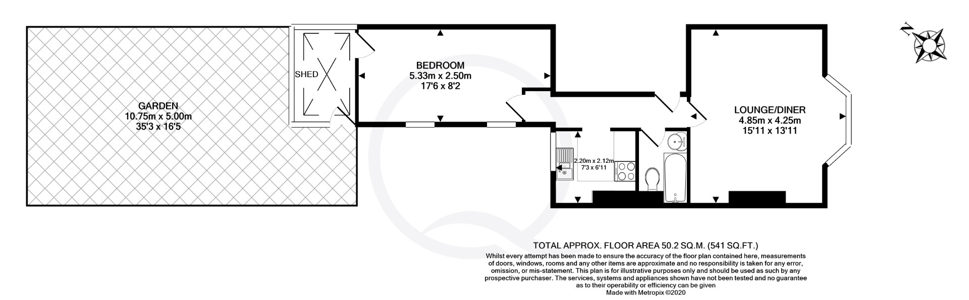 FFF, 15, Upper Lewes Road, Brighton floorplan