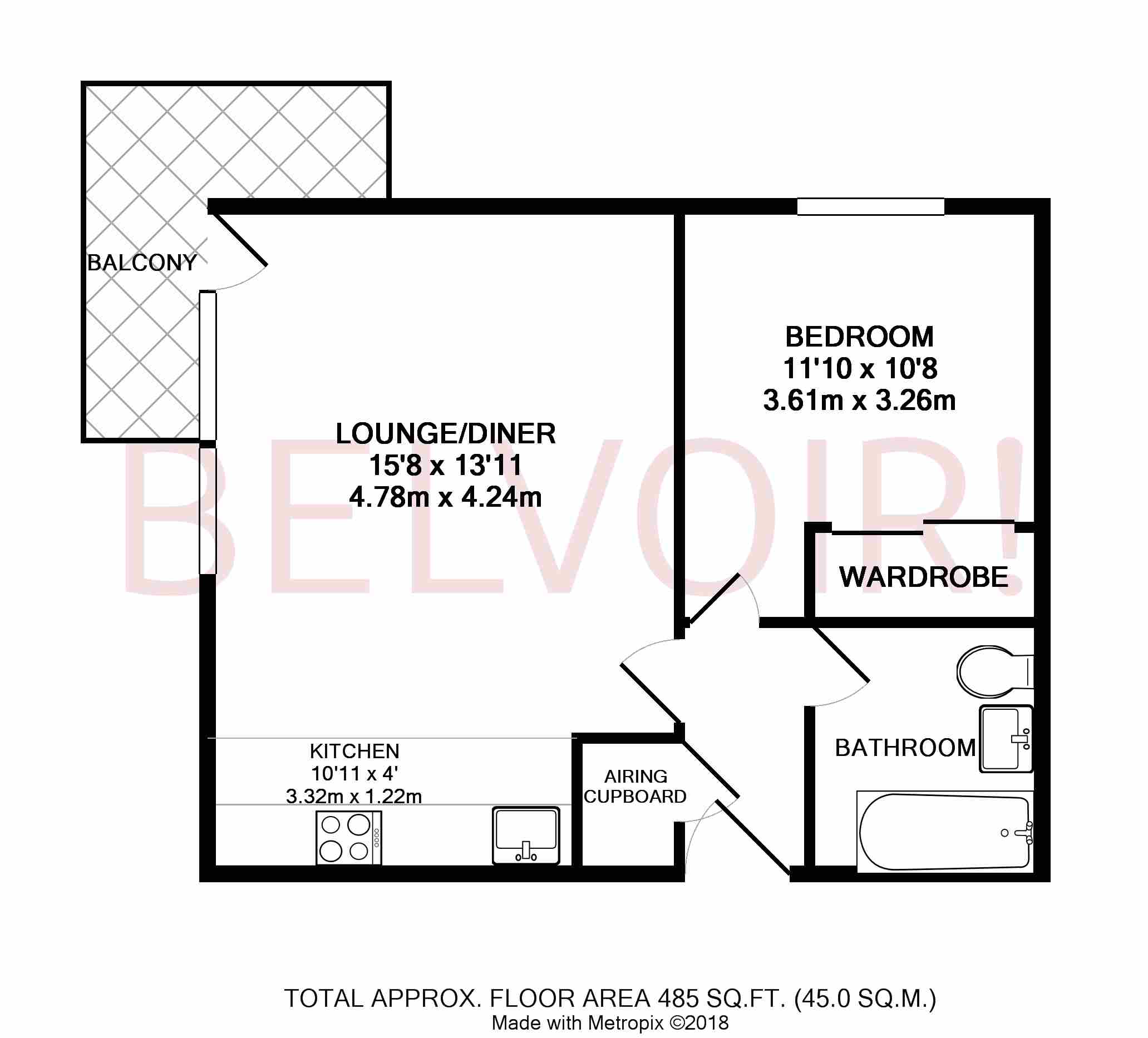 1011, Skyline Plaza, Basingstoke floorplan