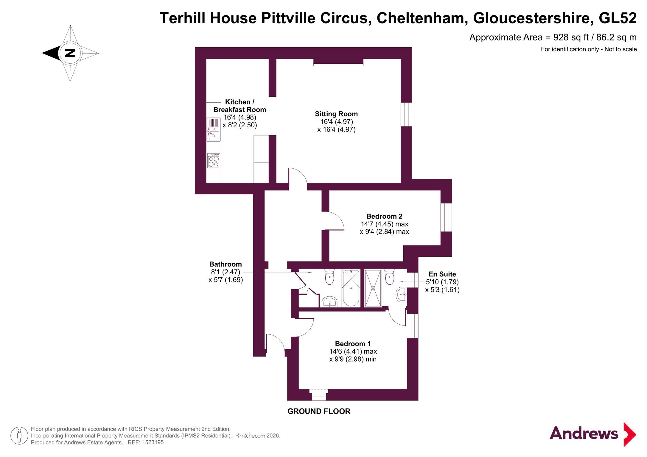 Apartment 1, Terhill House,, Pittville Circus, Gloucestershire floorplan