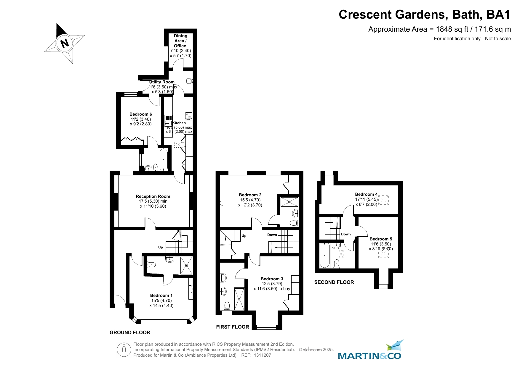 12, Crescent Gardens, Bath floorplan