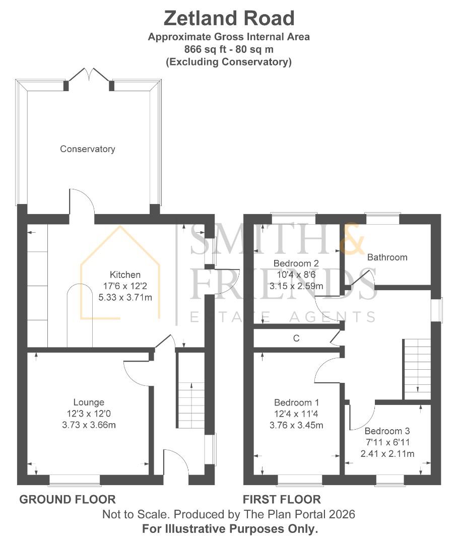 38, Zetland Road, Stockton-on-Tees floorplan