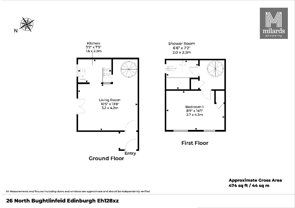 North Bughtlinfield, East Craigs, Edinburgh, EH12 8XZ, Edinburgh floorplan