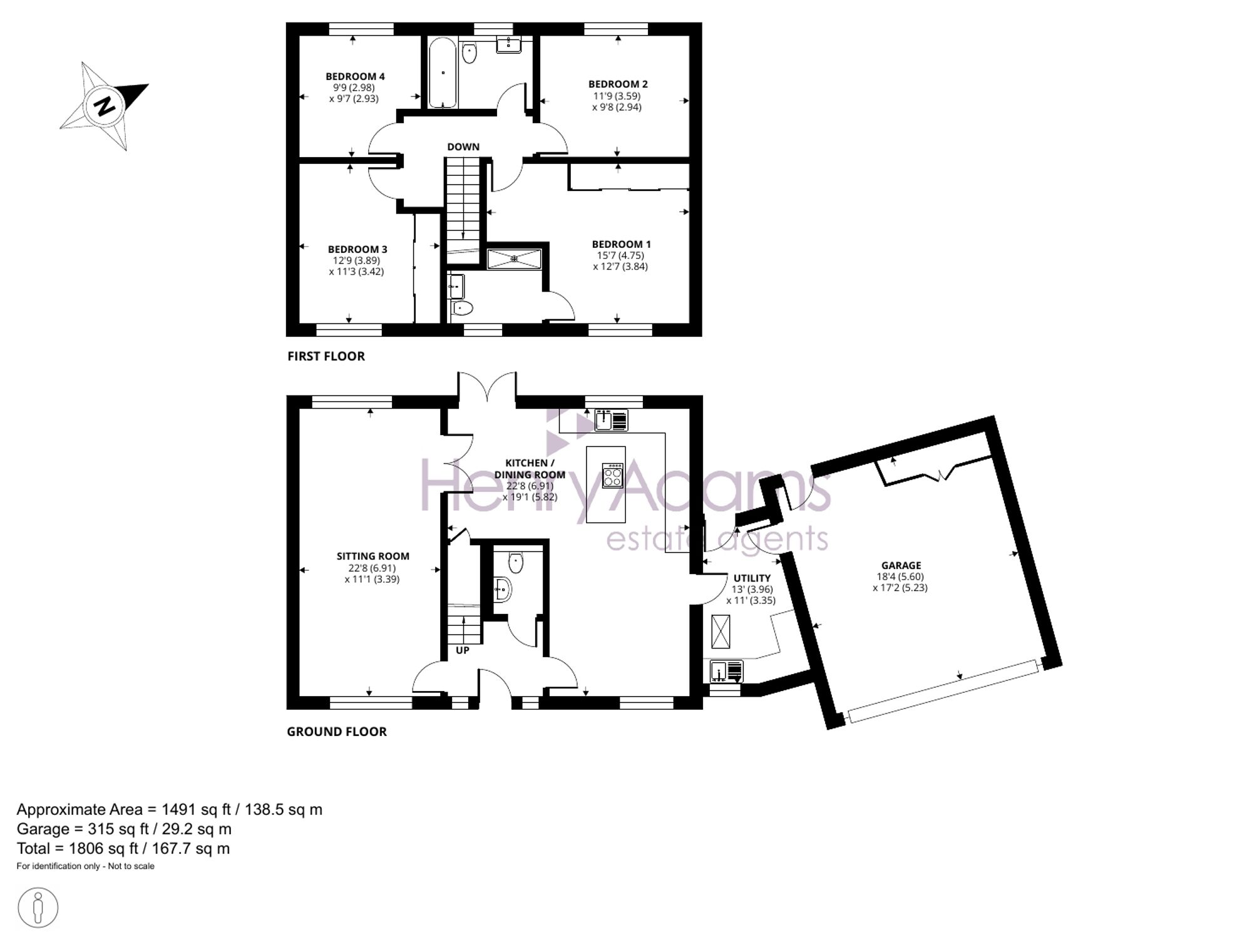 Rowan House, 7 Holly Tree Grove, Walberton floorplan