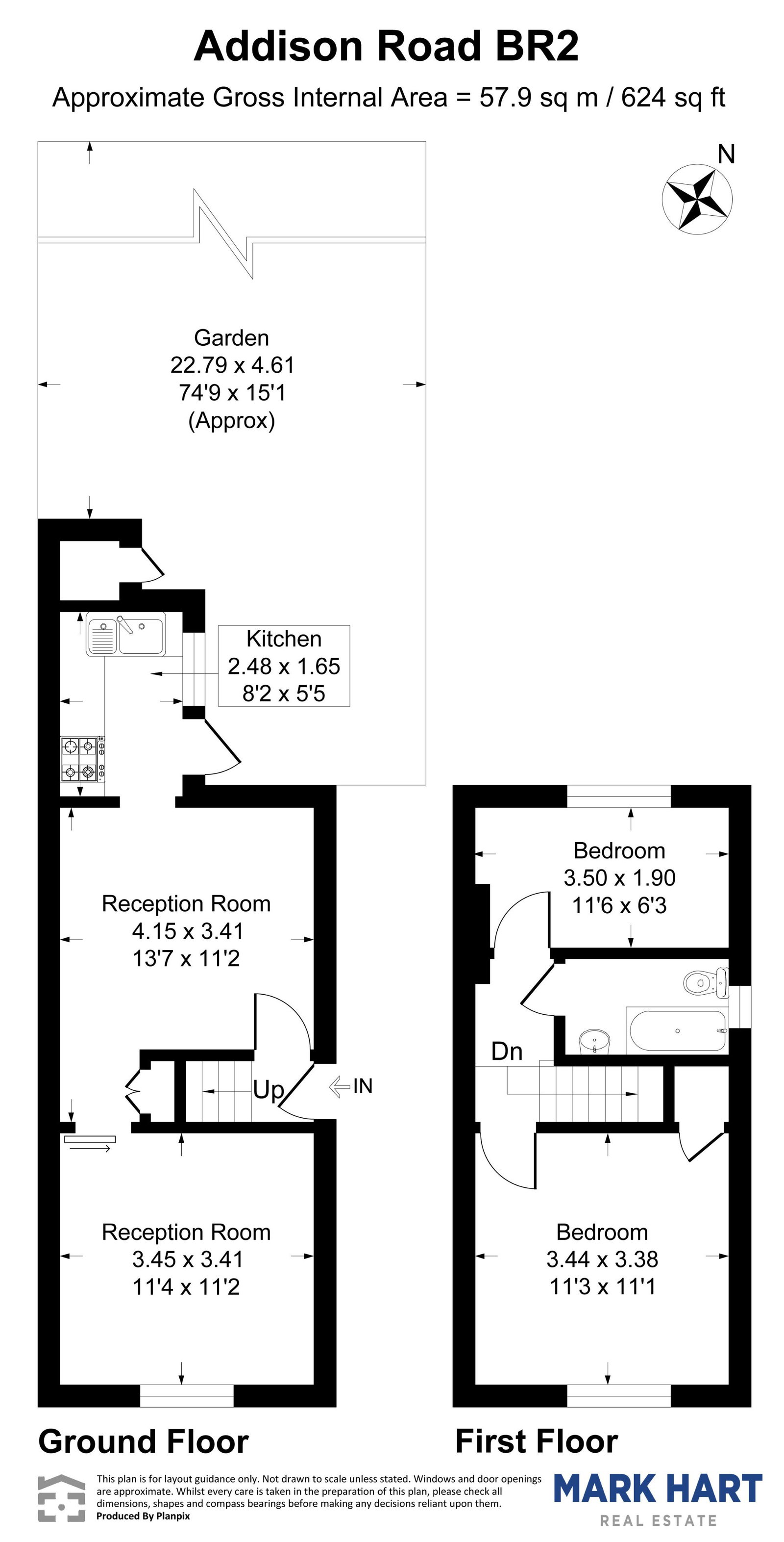 61, Addison Road, Bromley floorplan