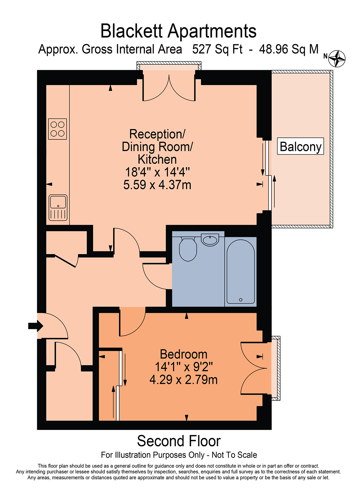1 Bedrooms Flat to rent in Rushton Walk, Hamlets Way, Mile End E3