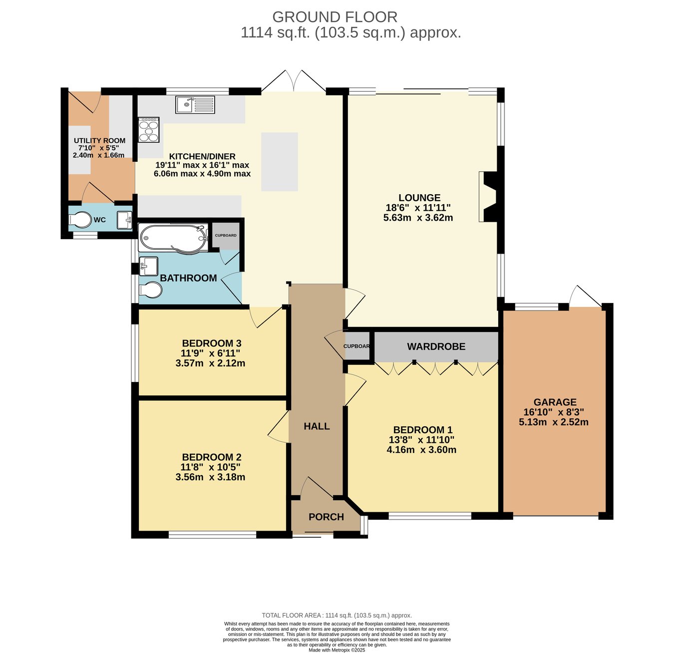 15, Crofton Park Avenue, Bexhill-on-Sea floorplan