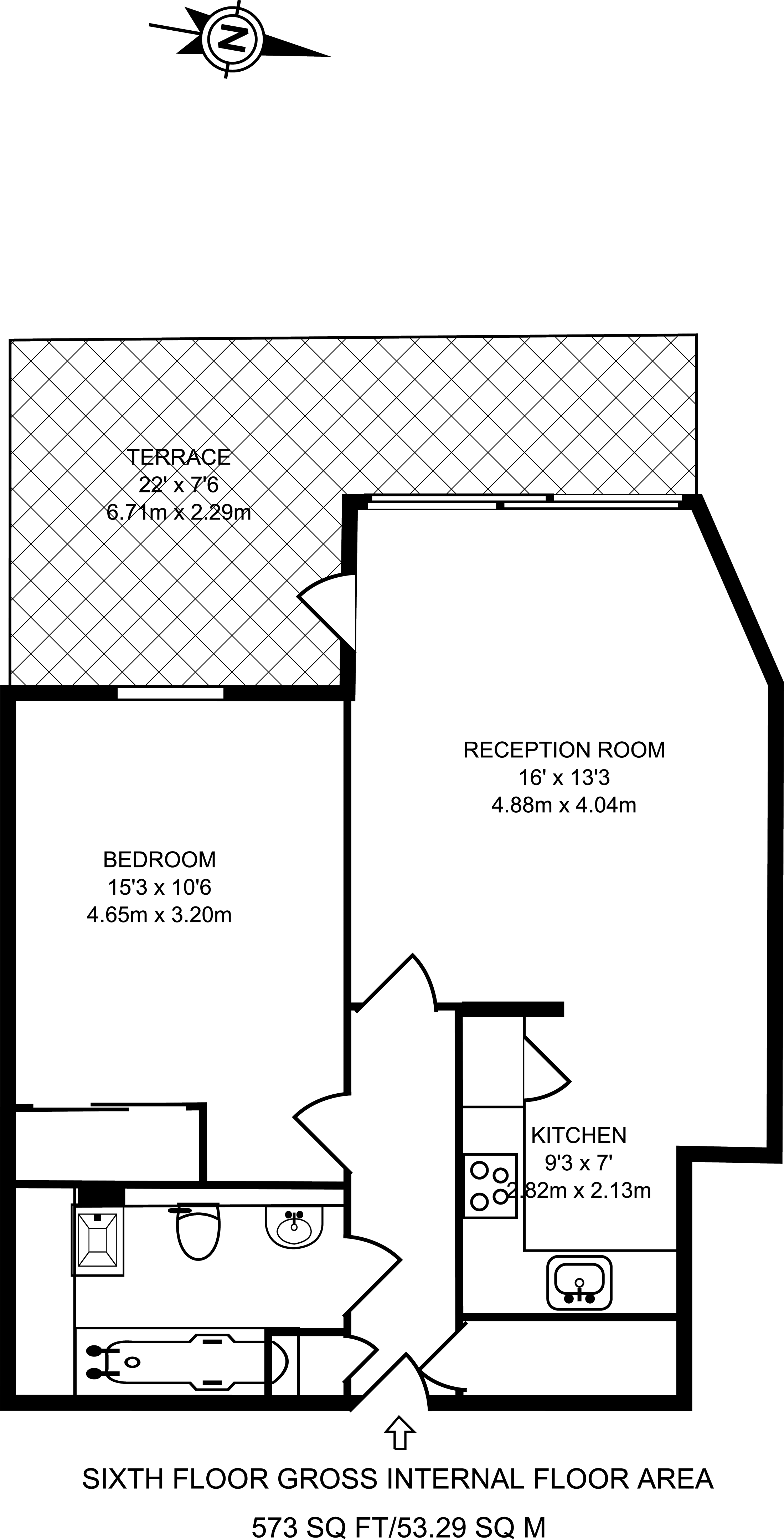 1 Bedrooms Flat to rent in Brentford High Street, Brentford TW8