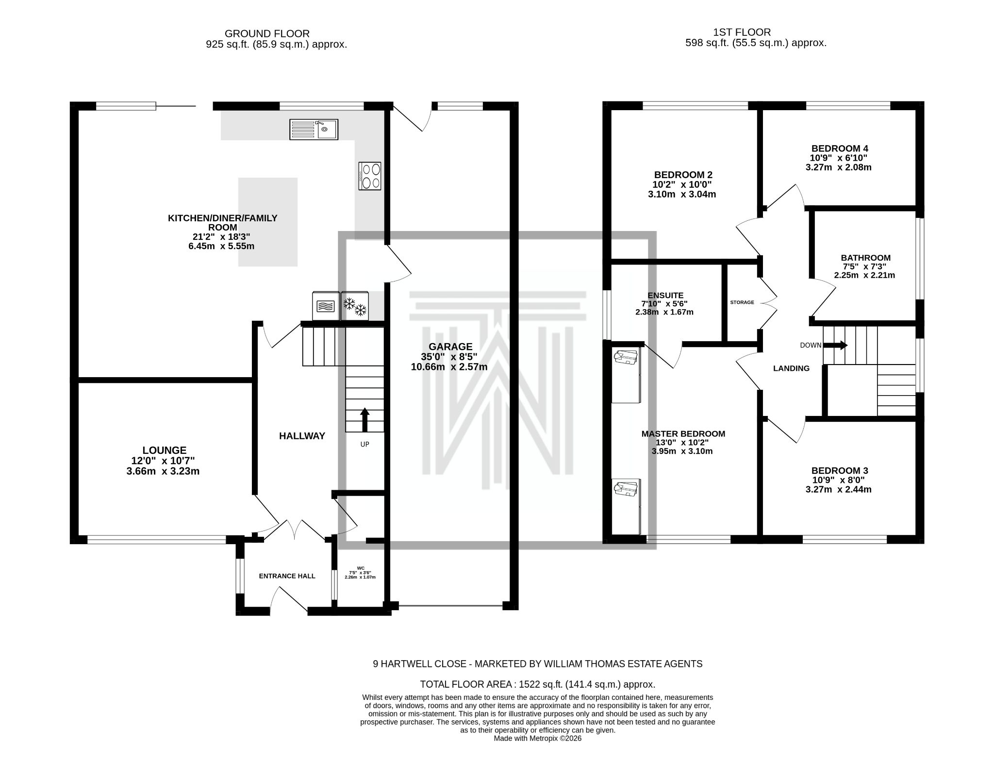 9 Hartwell Close, Bolton floorplan