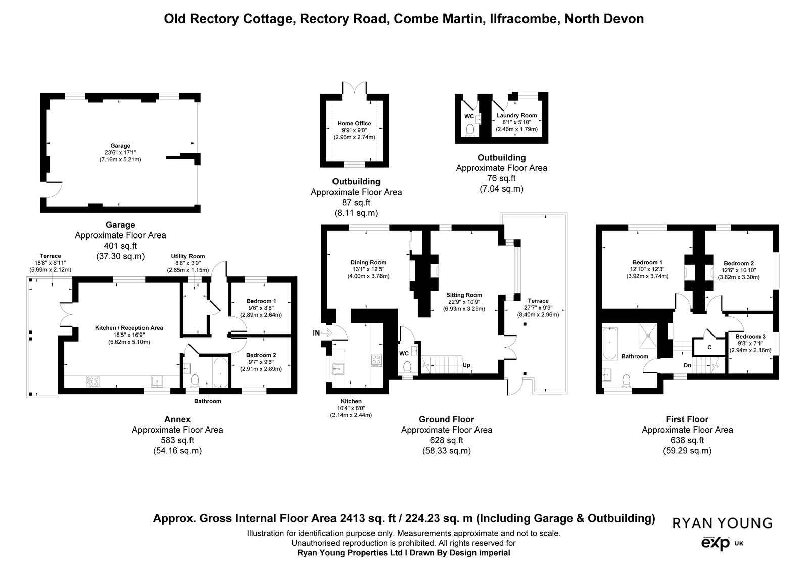 Old Rectory Cottage, Rectory Road, Combe Martin floorplan