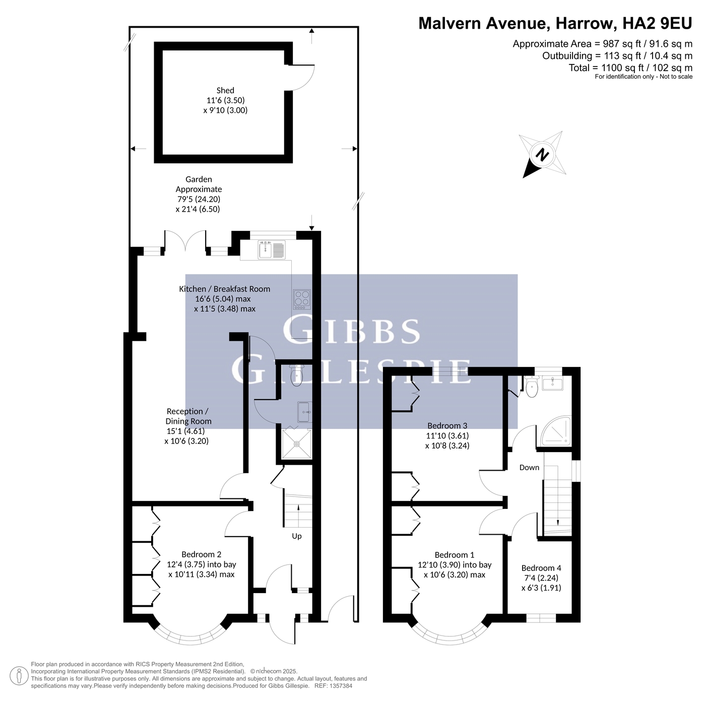 Malvern Avenue, Harrow floorplan