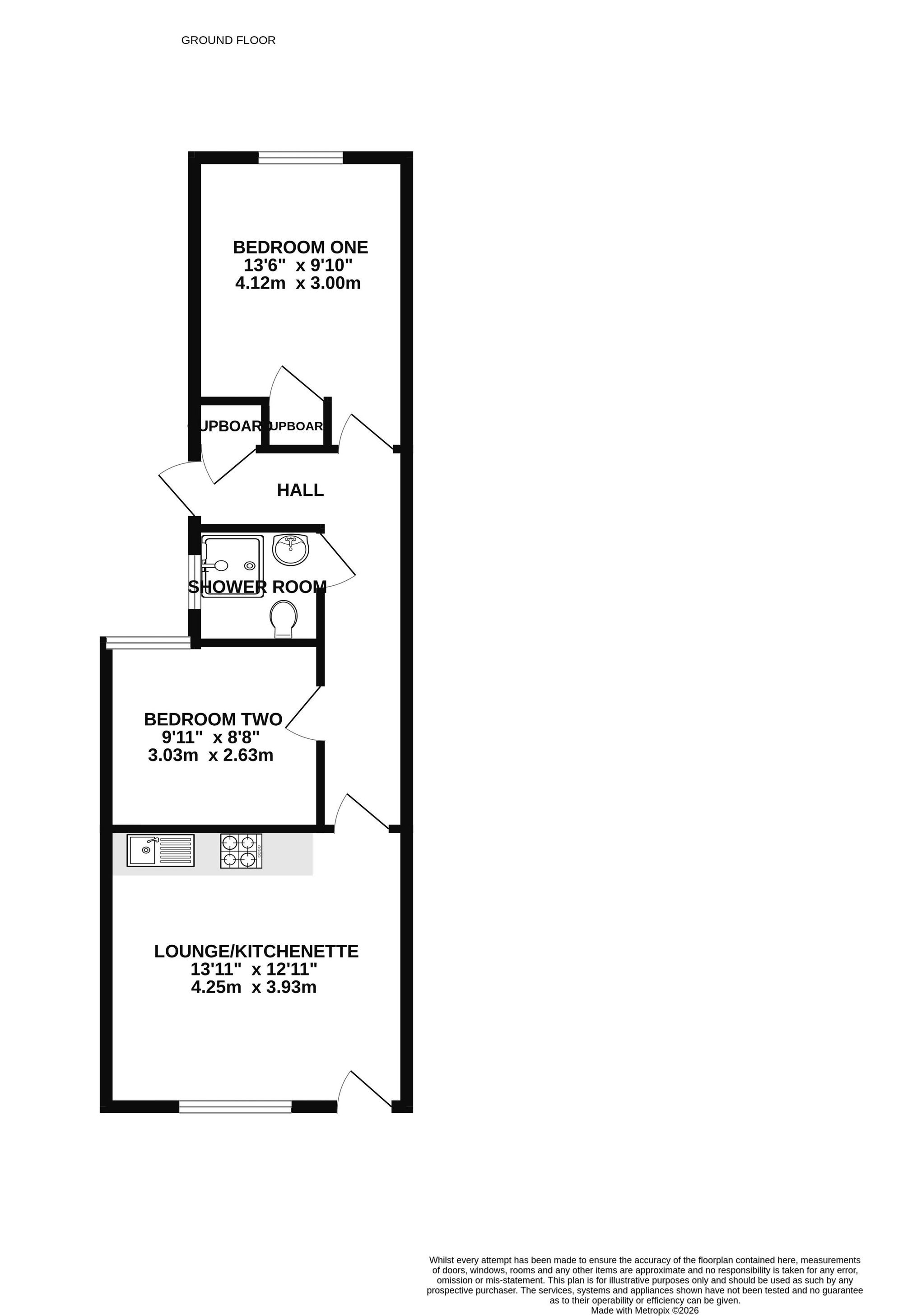 160a Fawcett Road, Southsea floorplan