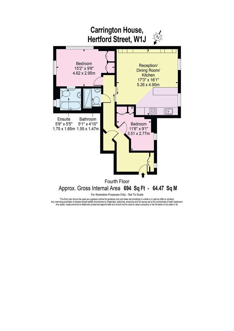 2 Bedrooms Flat to rent in Carrington House, Hertford Street, Mayfair W1J