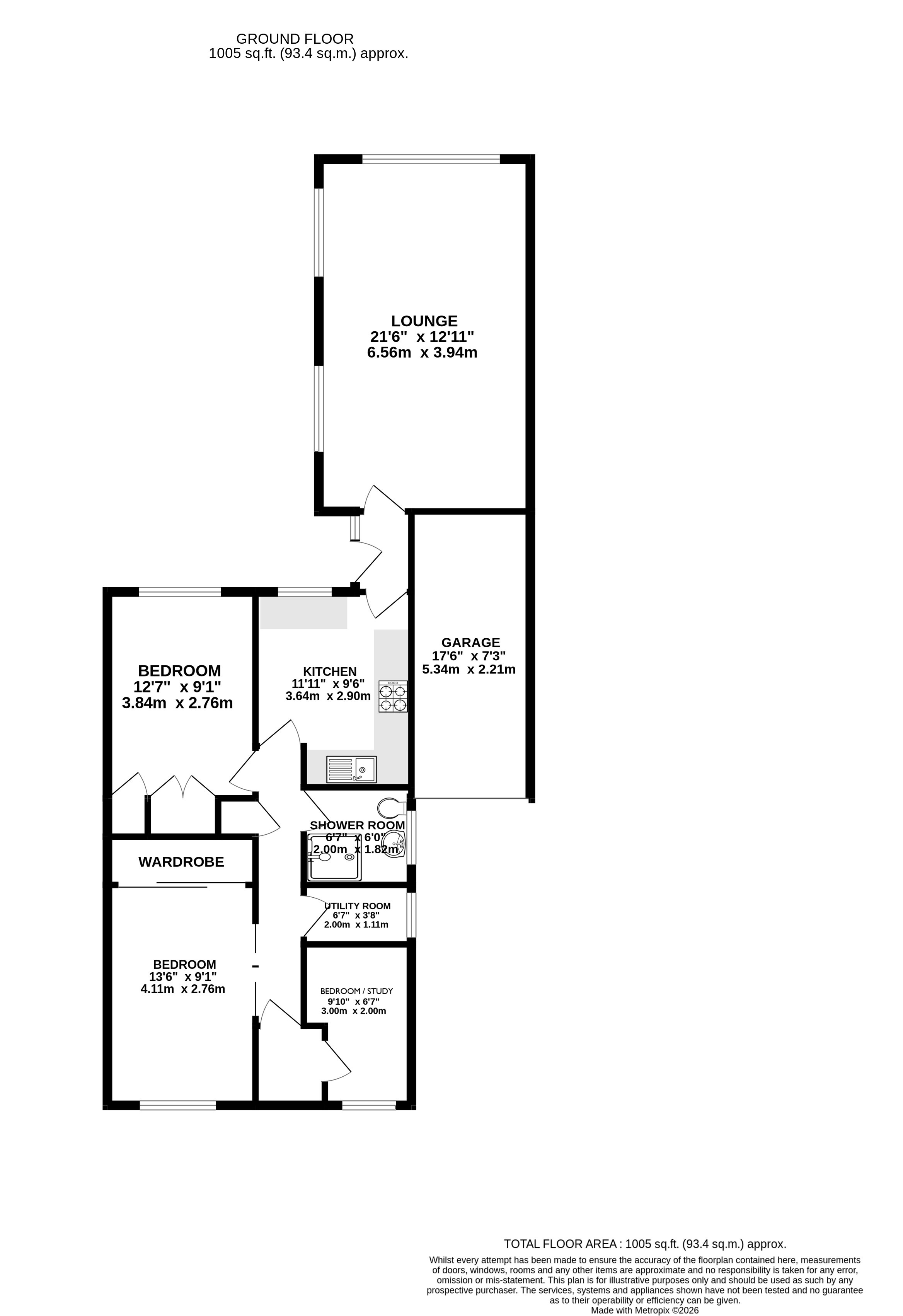 17, Ash Grove, Nottingham floorplan