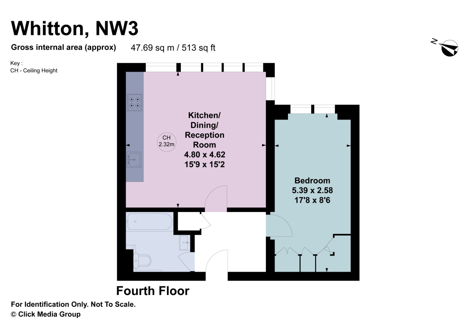 Flat 72, Whitton, 89, King Henry's Road, London floorplan