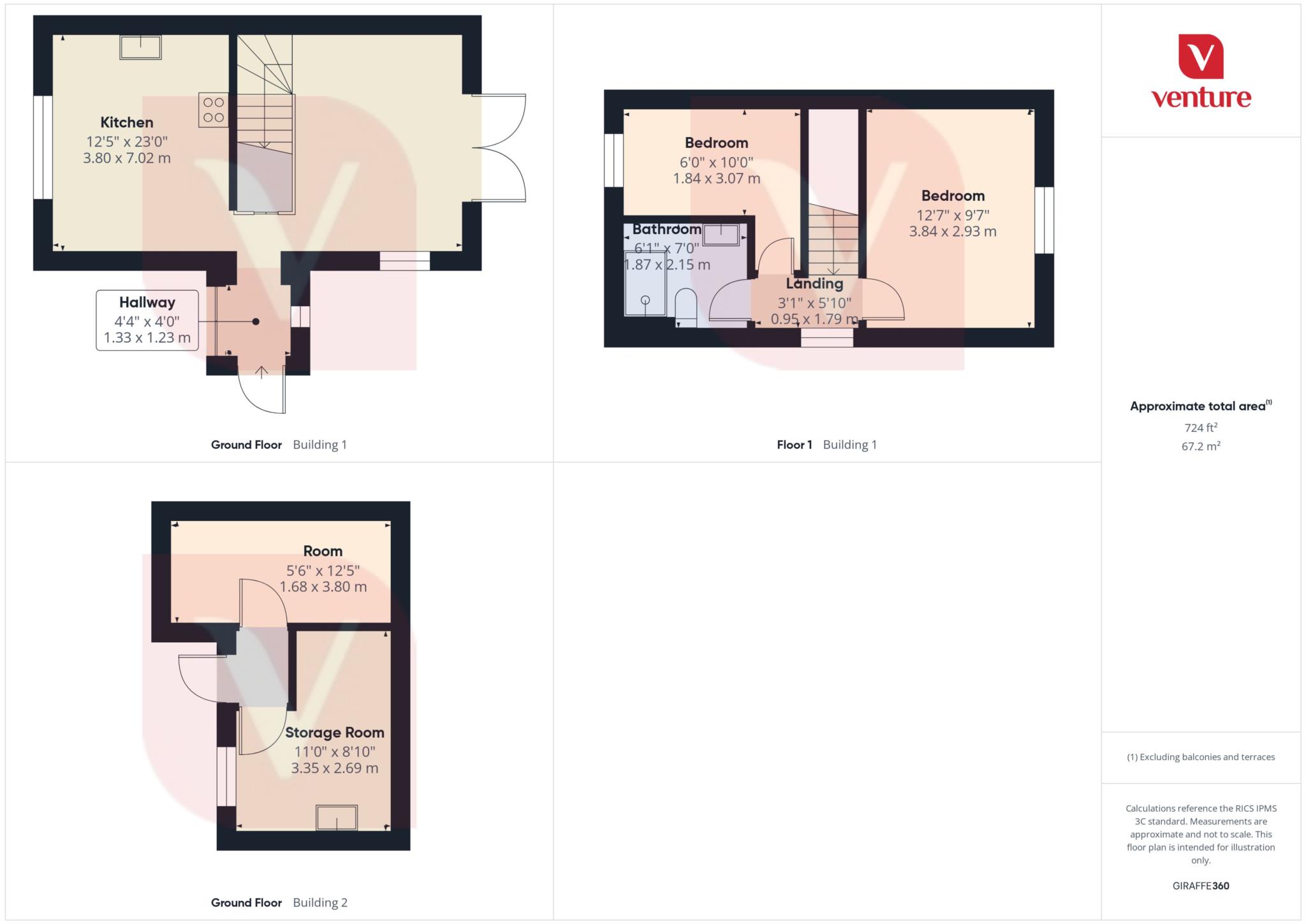 1, Bunting Road, Luton floorplan