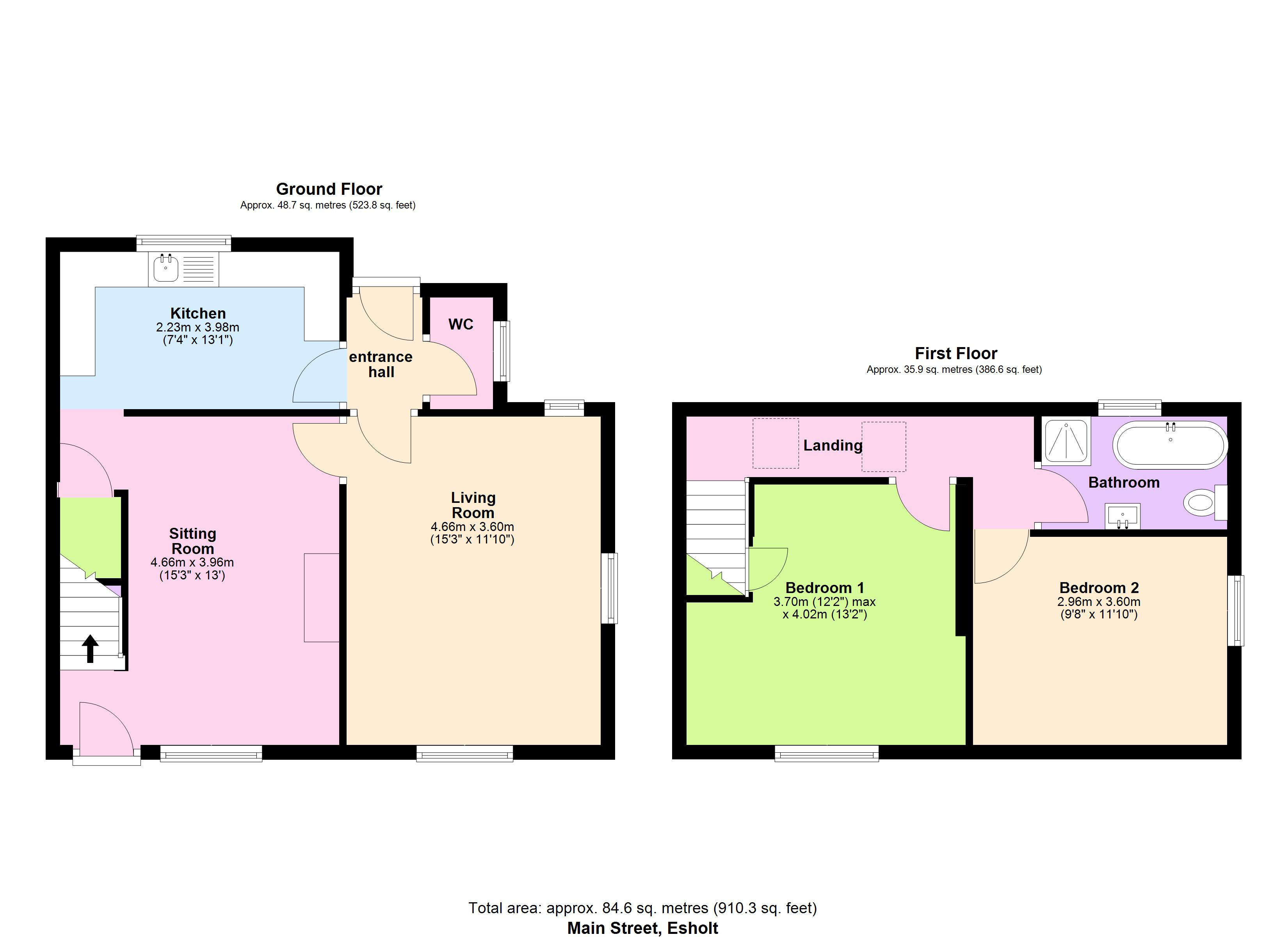 6, Main Street, Shipley floorplan