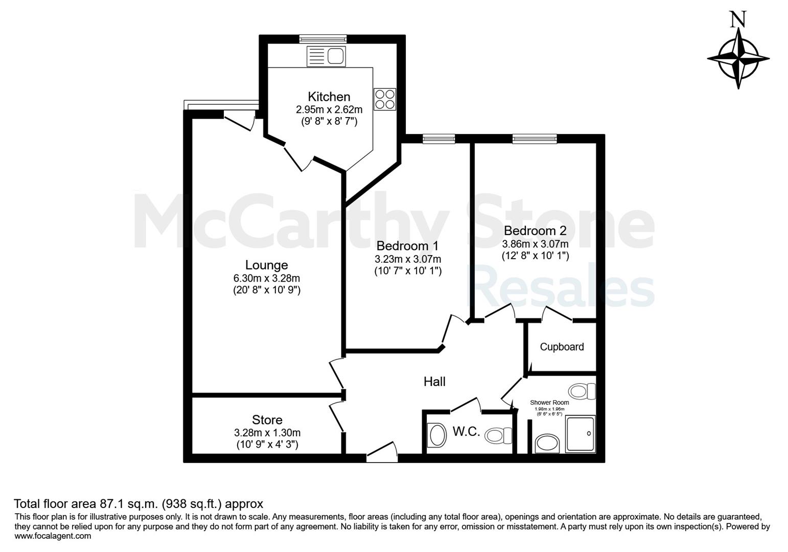 12 Eleanor House, London Road, St. Albans floorplan