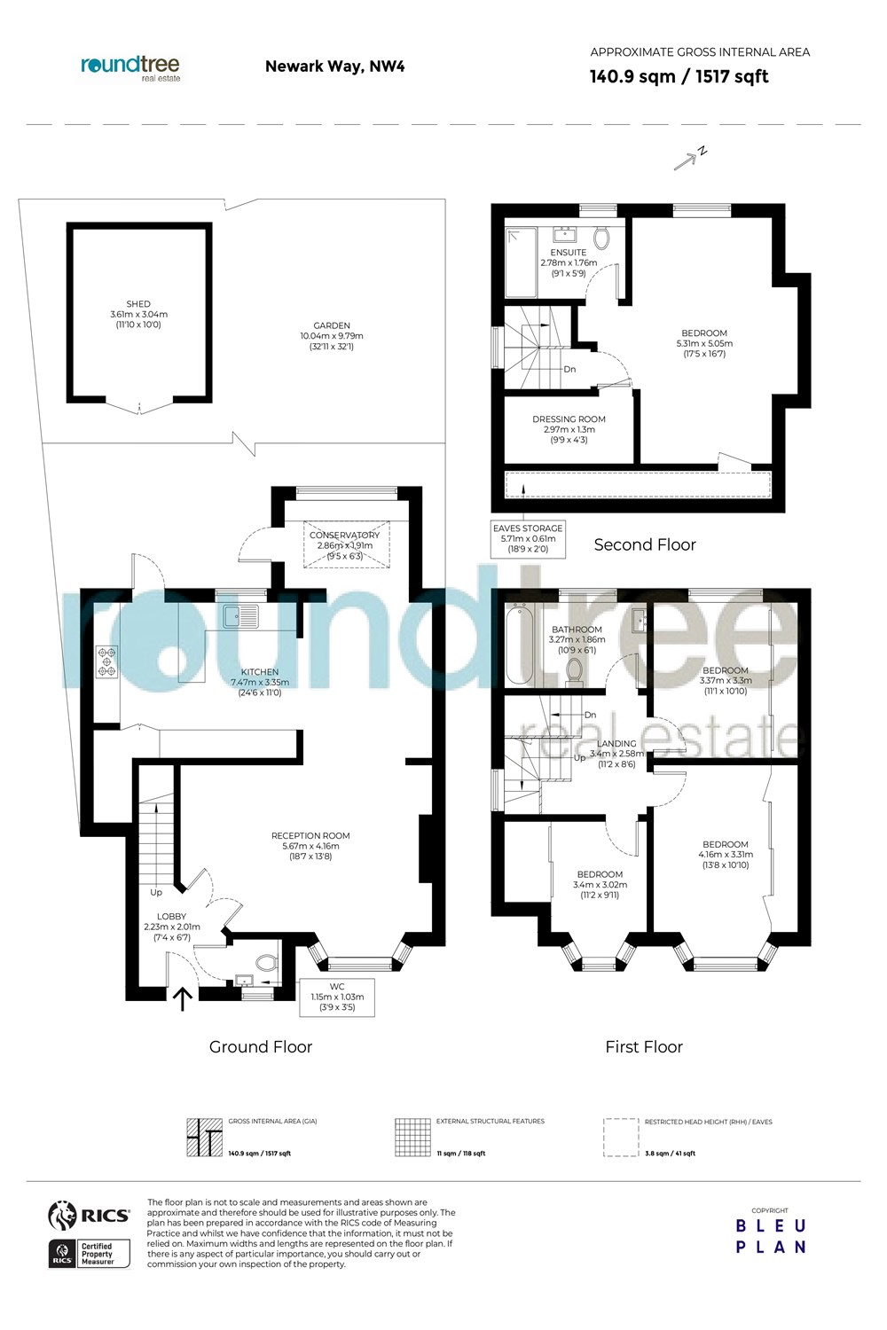 4, Newark Way, Hendon floorplan