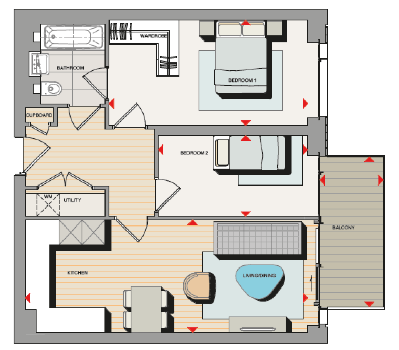 2 Bedrooms Flat to rent in Judde House, Waterfront III, Royal Arsenal Riverside SE18