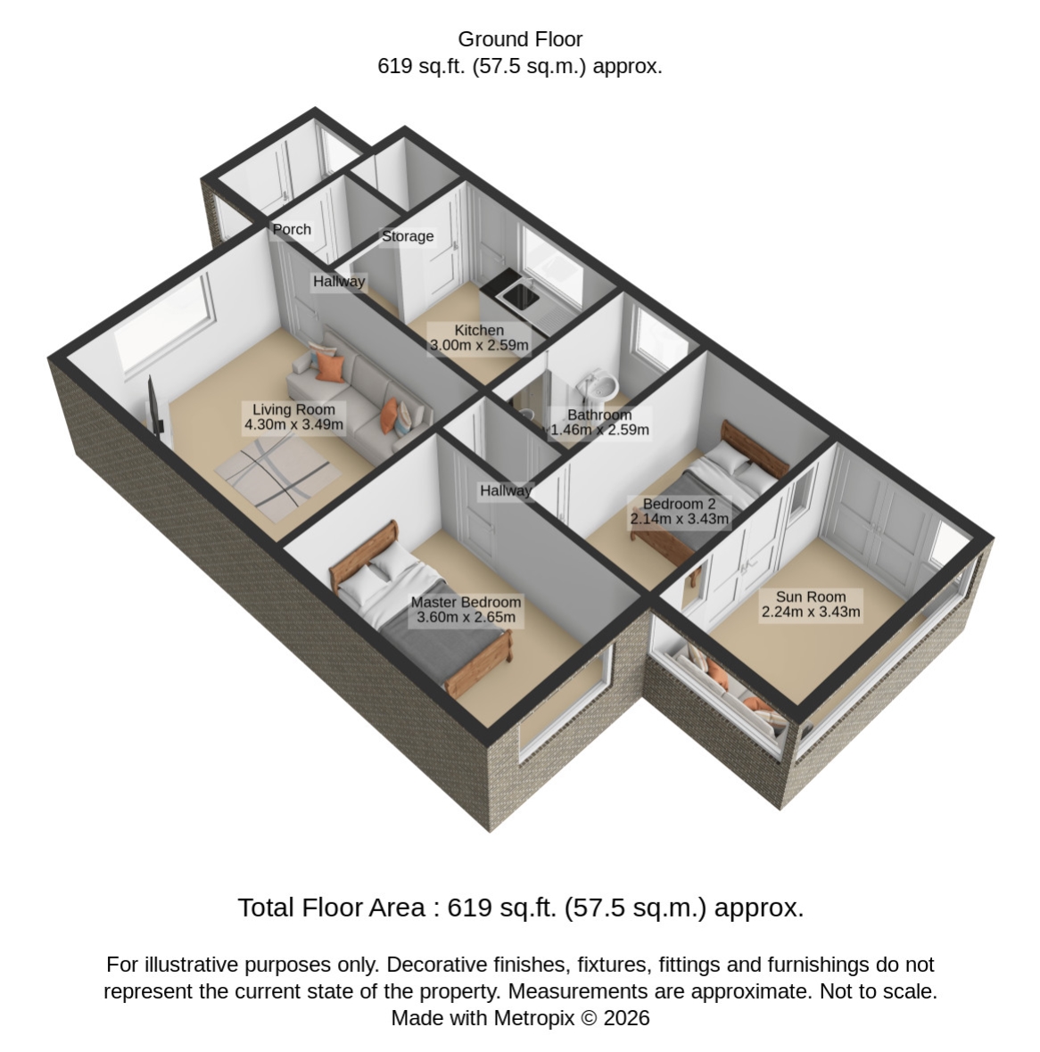 133, Castle Road, Redcar floorplan