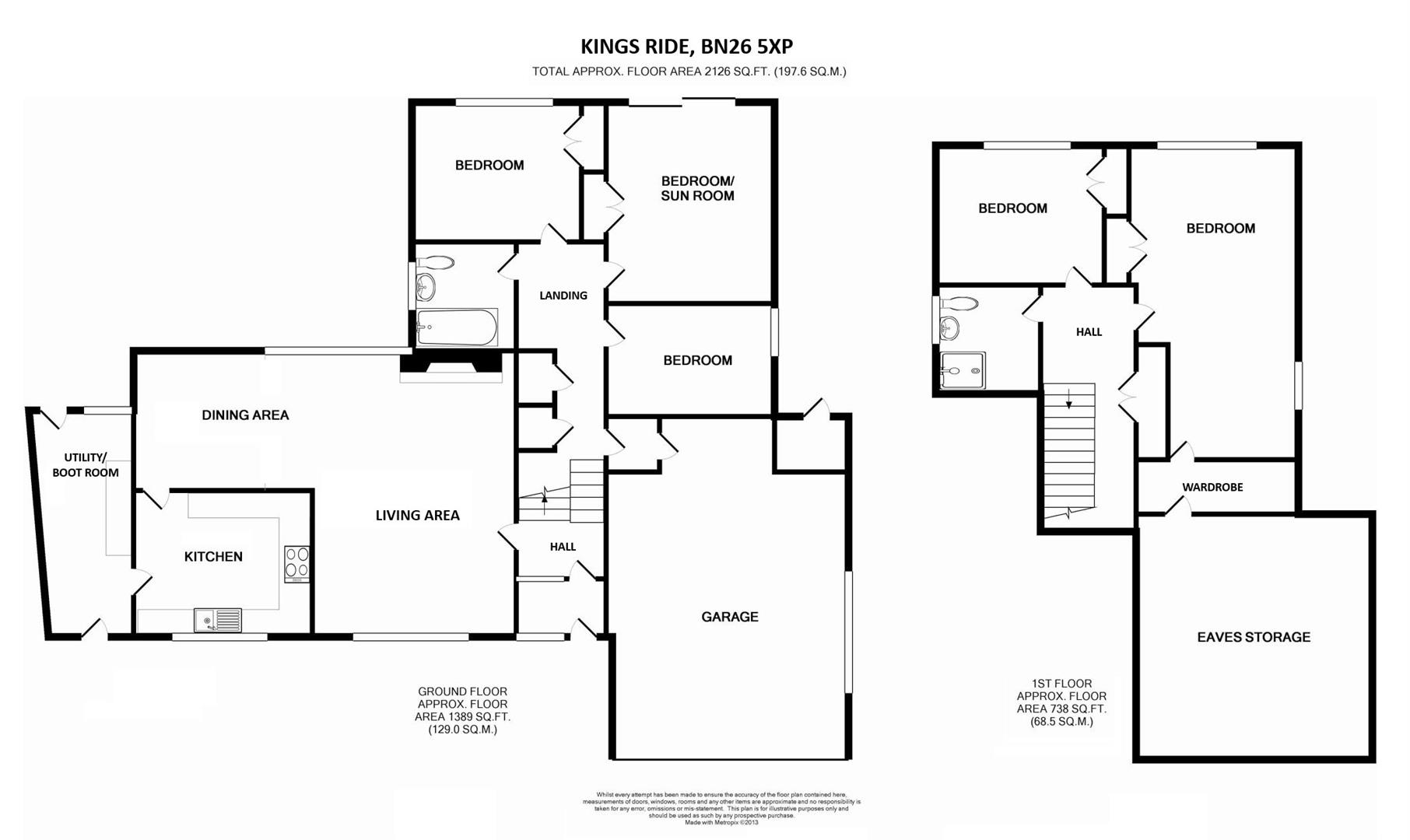 10, Kings Ride, Alfriston floorplan