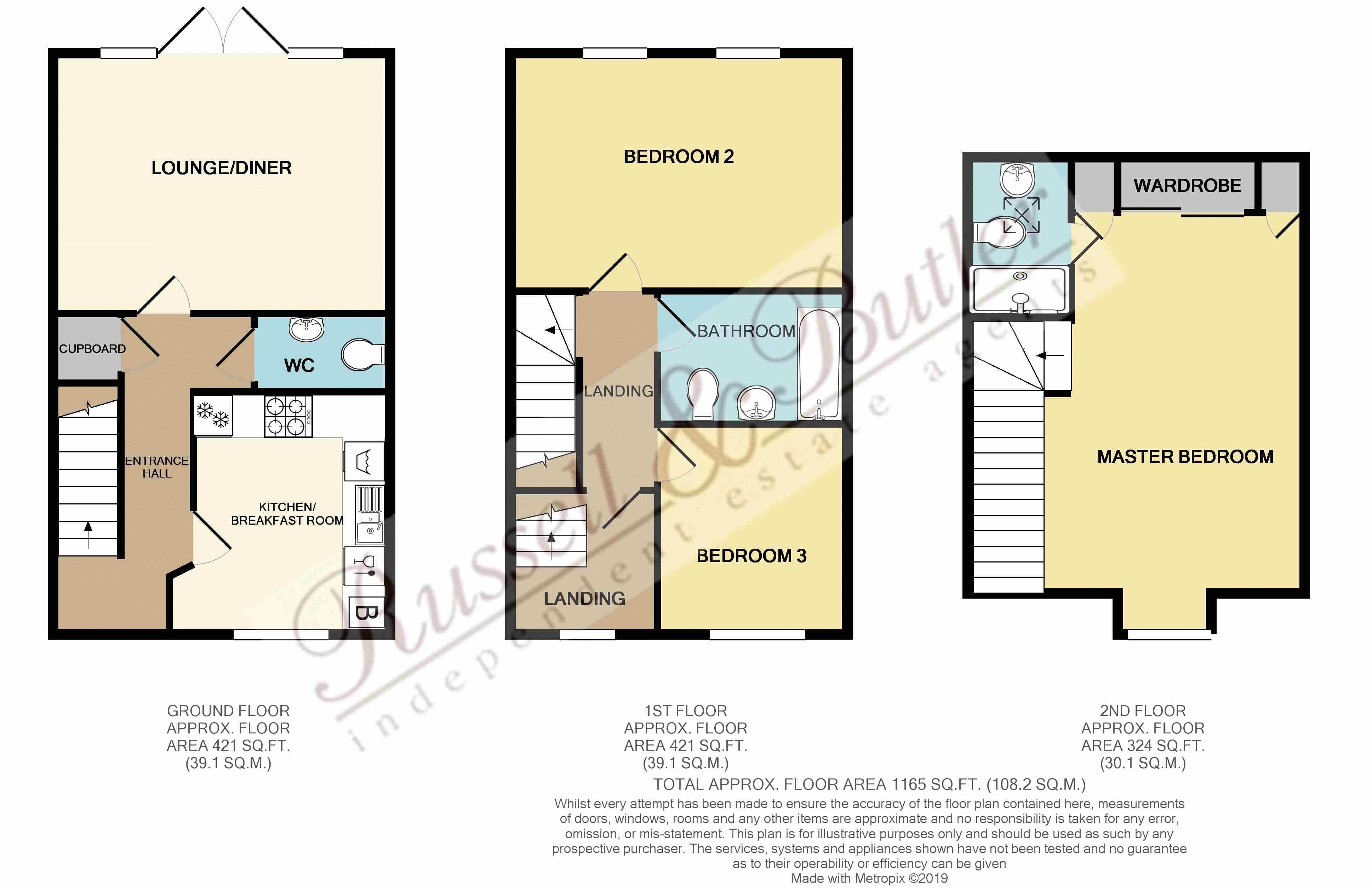 3 Bedrooms Terraced house for sale in Treble Close, Buckingham MK18