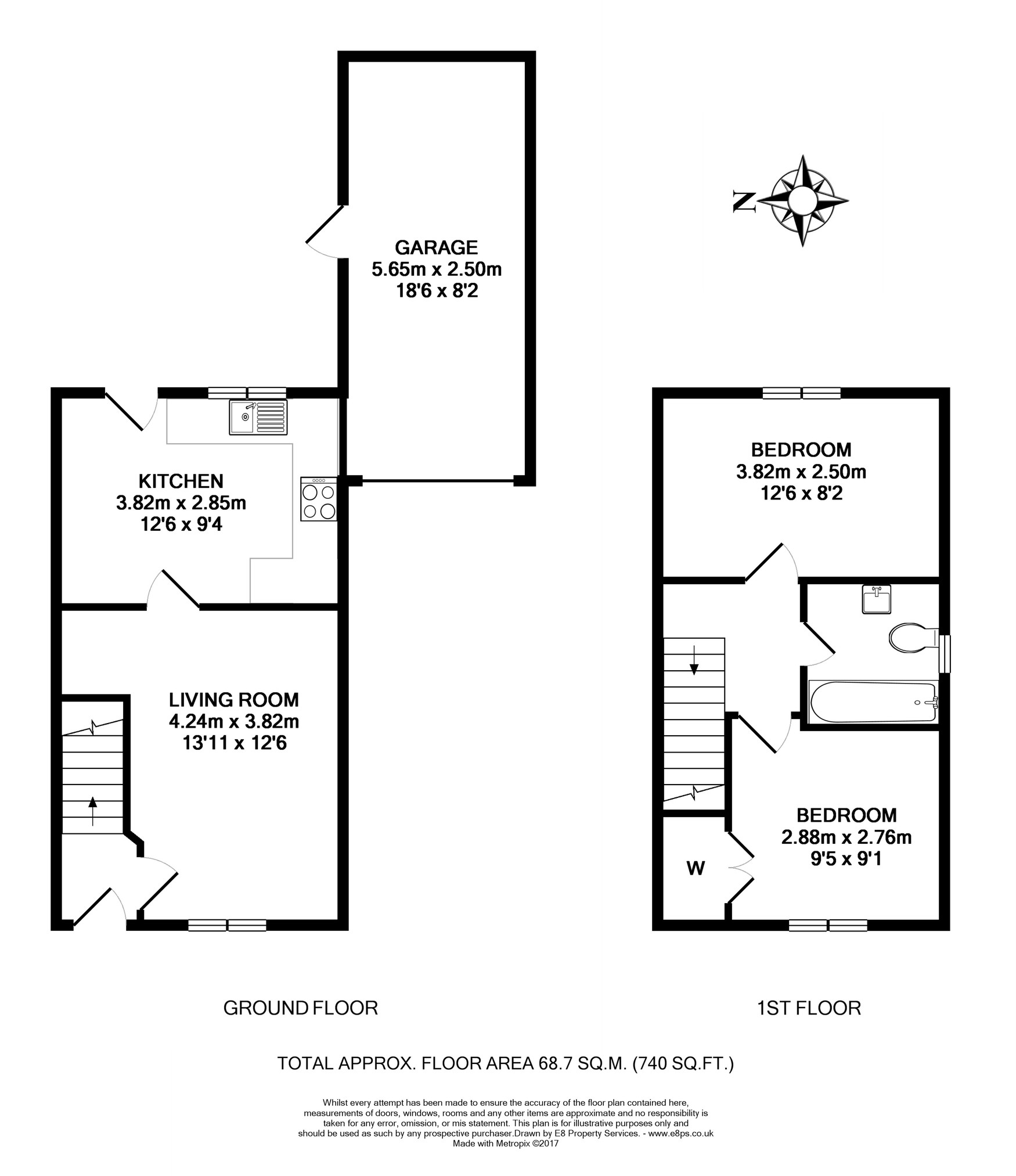 2 Bedrooms Semi-detached house to rent in Brunswick Place, Banbury OX16