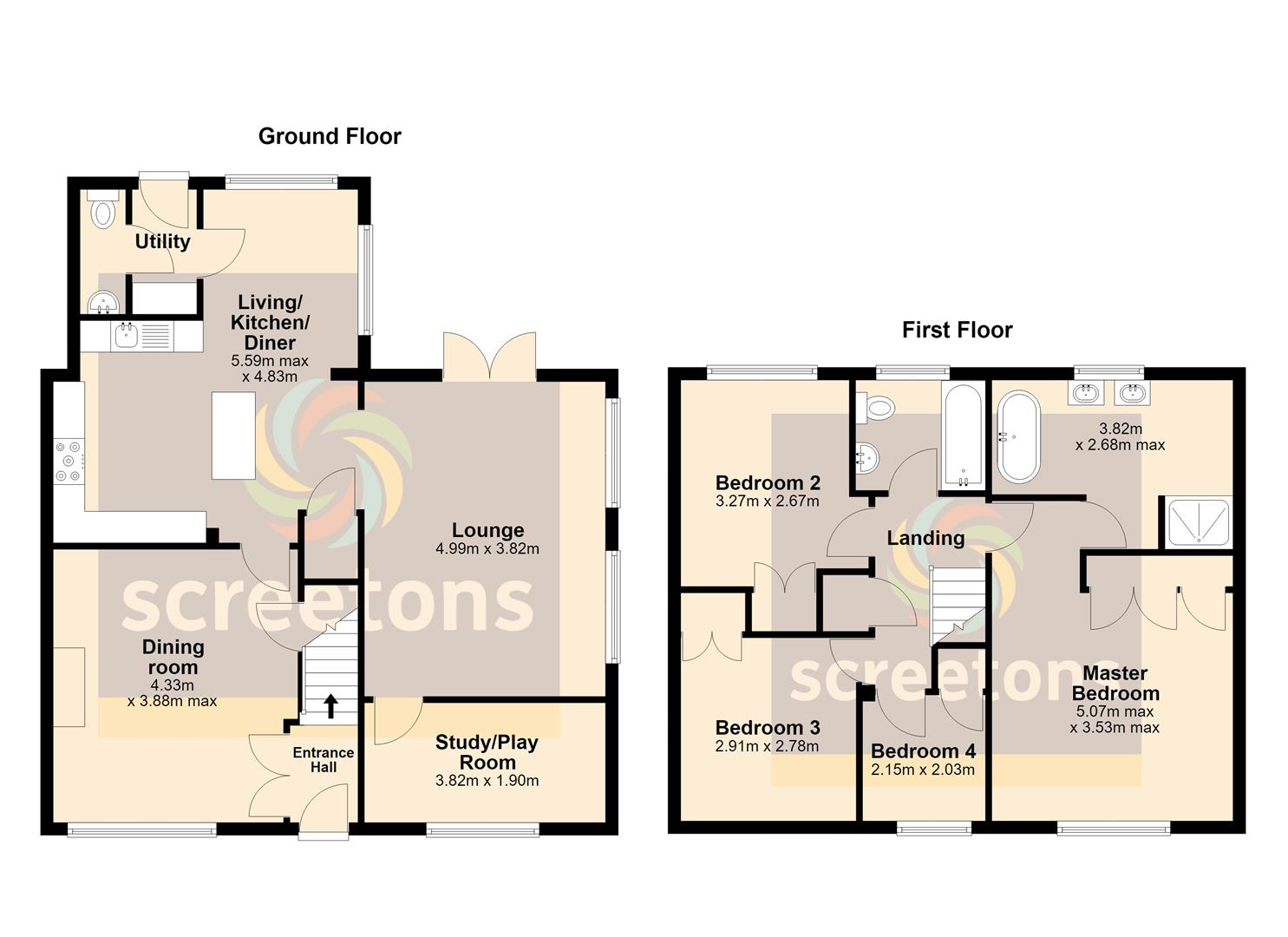 171, Grampian Way, Thorne floorplan