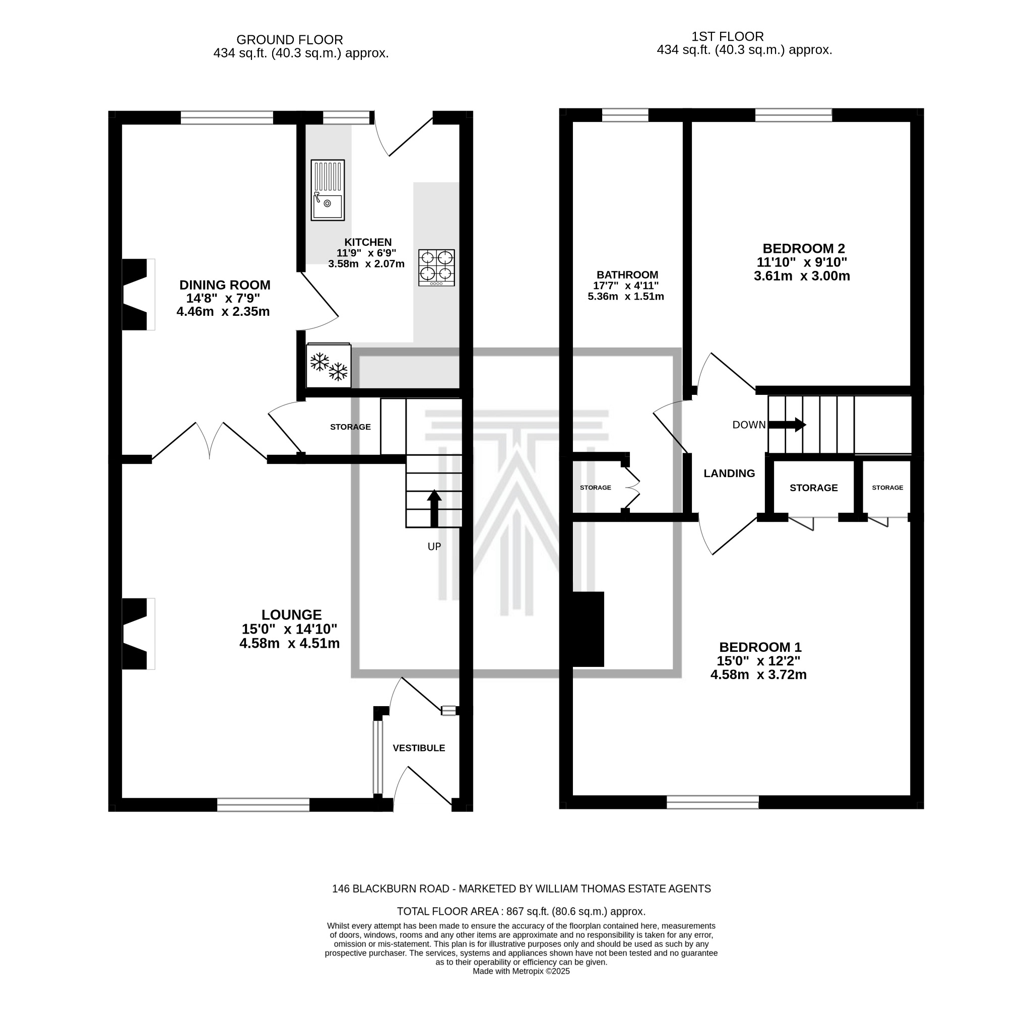 146 Blackburn Road, Bolton floorplan