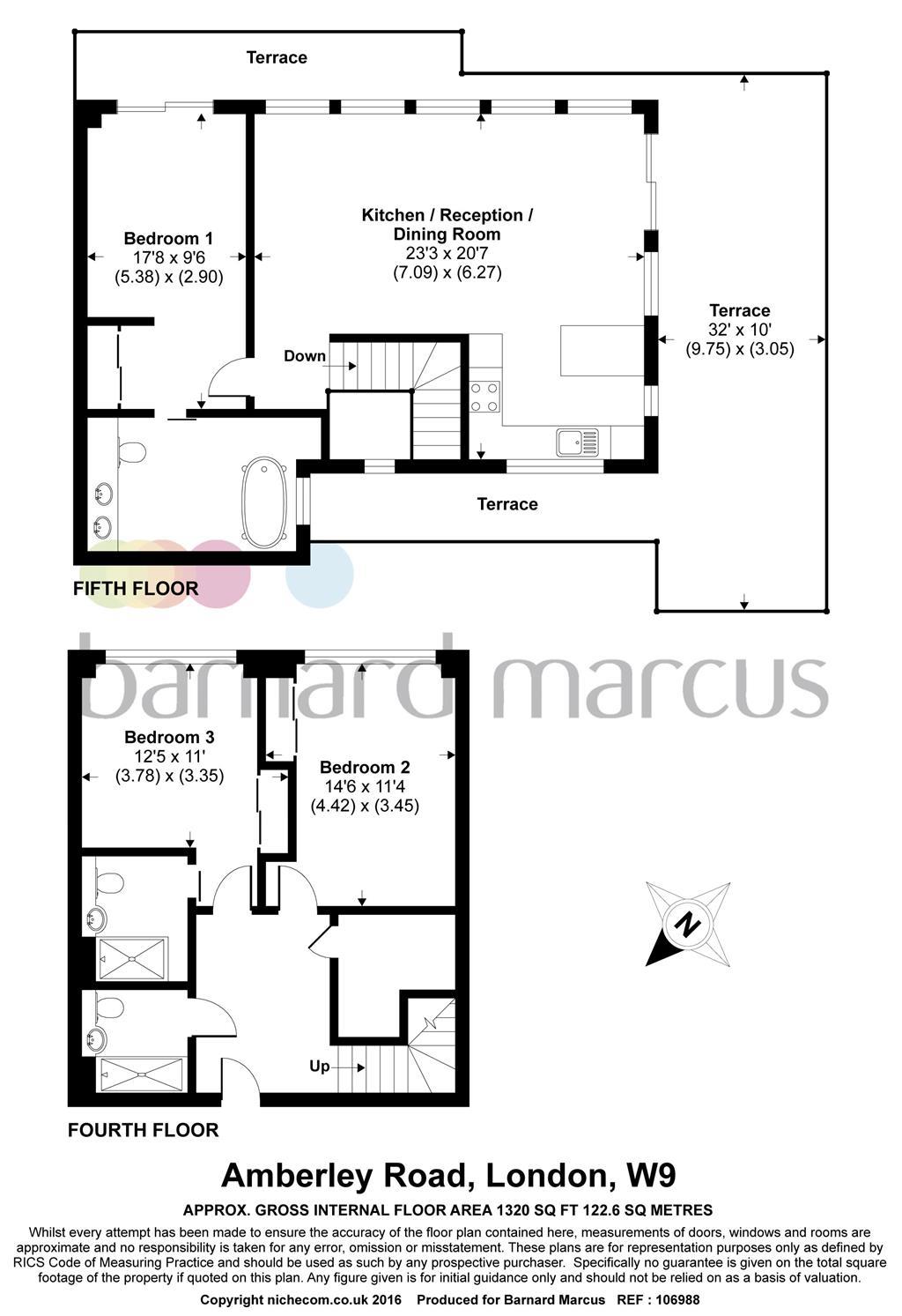 3 Bedrooms Flat to rent in Amberley Road, Little Venice, London W9