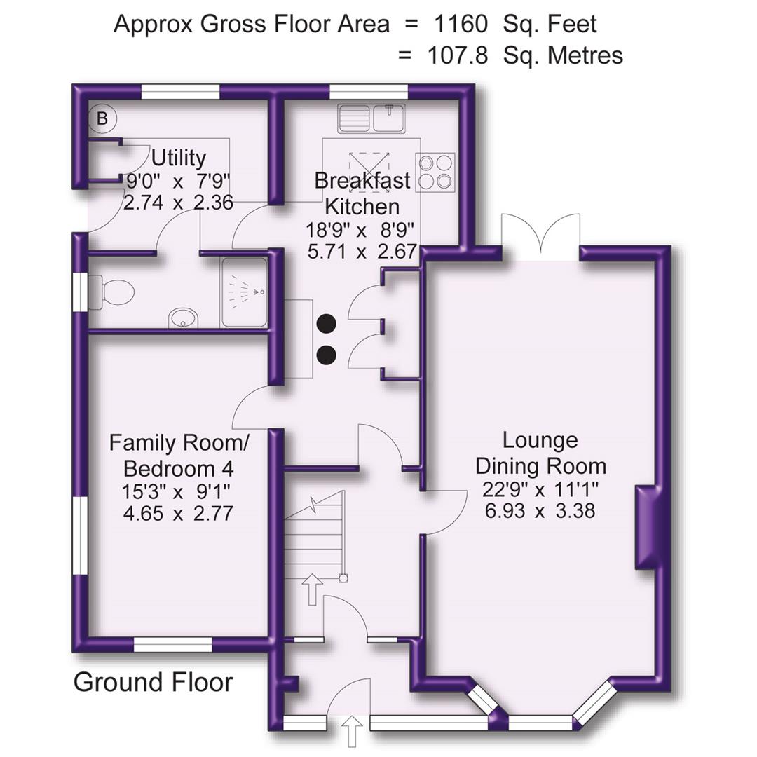 347, Glebelands Road, Sale floorplan