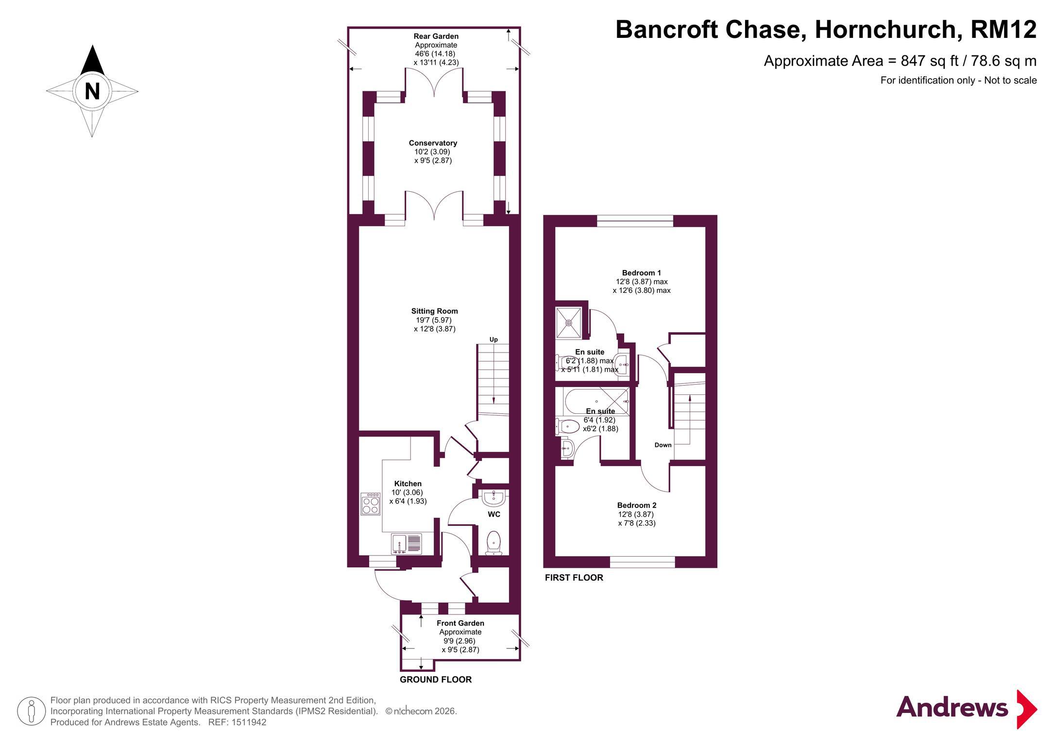 25, Bancroft Chase, Hornchurch floorplan