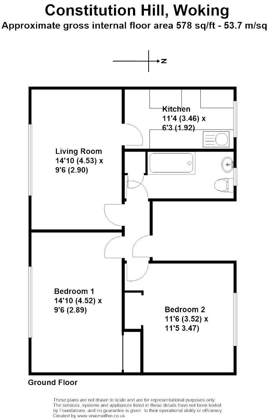 6 Effingham Court, Constitution Hill, Woking floorplan