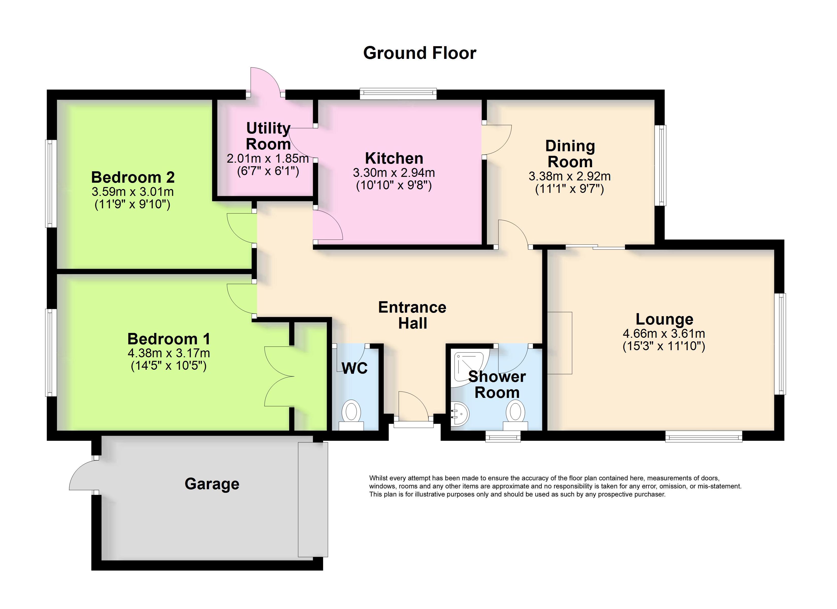 2 Bedrooms Bungalow for sale in Exmoor Drive, Salvington, Worthing, West Sussex BN13