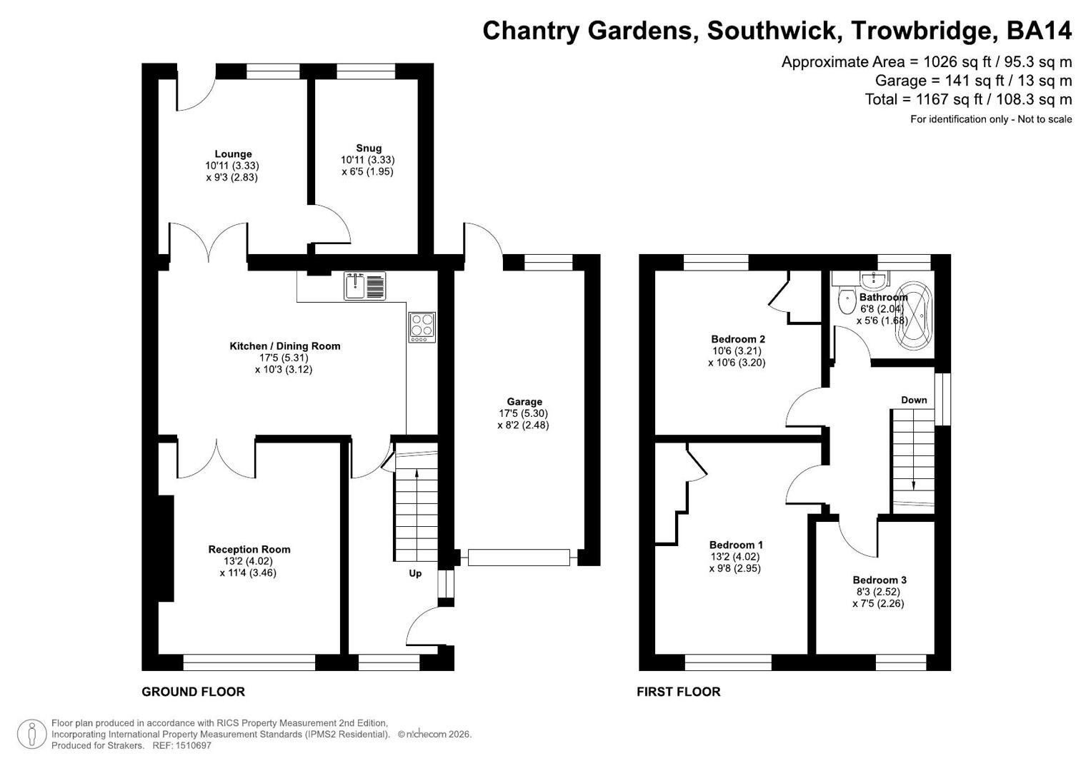 101, Chantry Gardens, Trowbridge floorplan