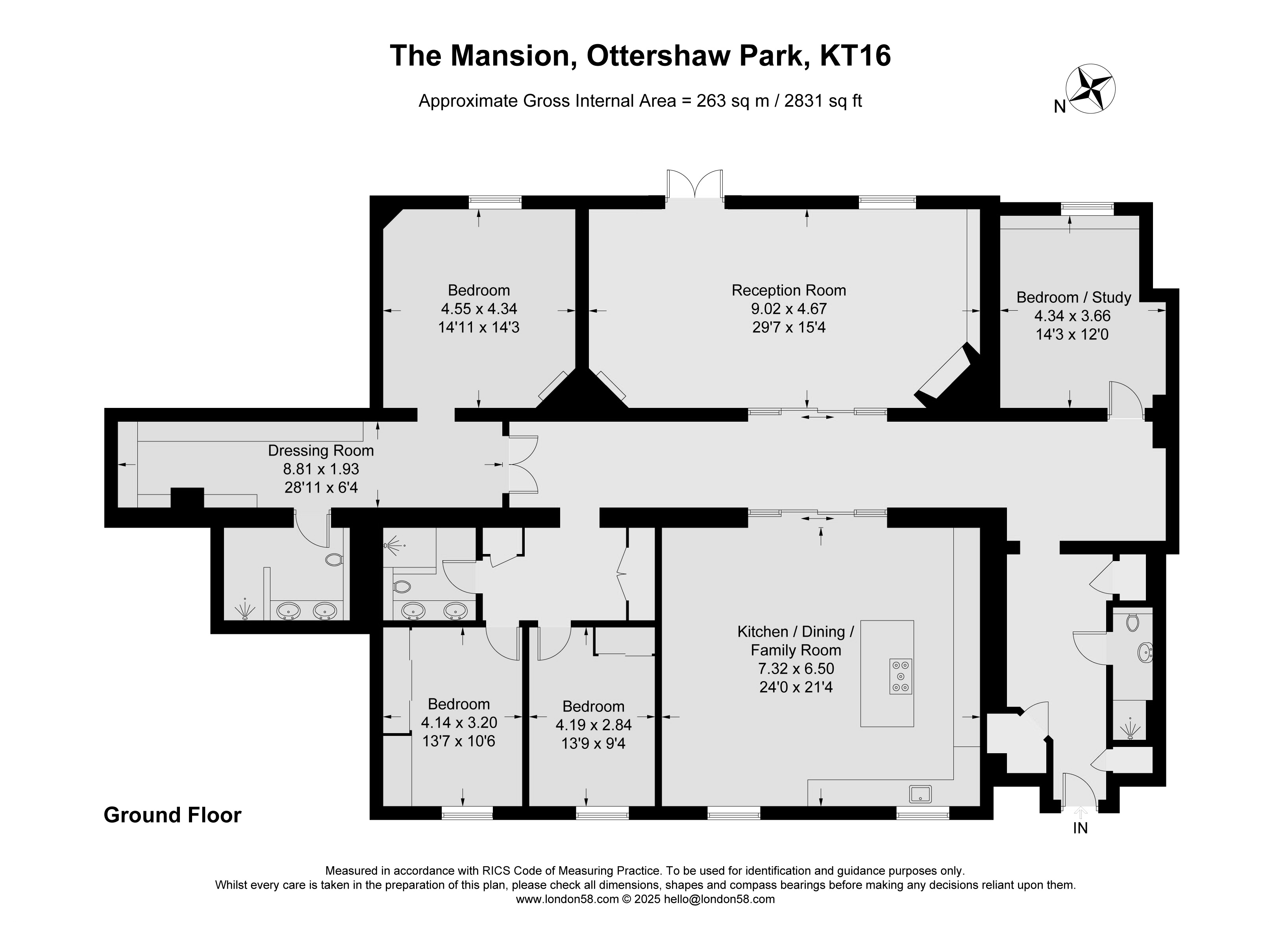 The Garden Suite, 2, The Mansion, Ottershaw floorplan