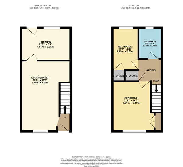 52, Simpson Close, Luton floorplan