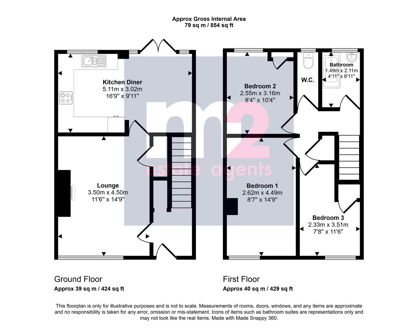 24, Highfield, Pontypool floorplan