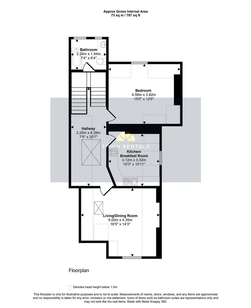 Flat 6, 5 Moat Croft Road, Eastbourne floorplan