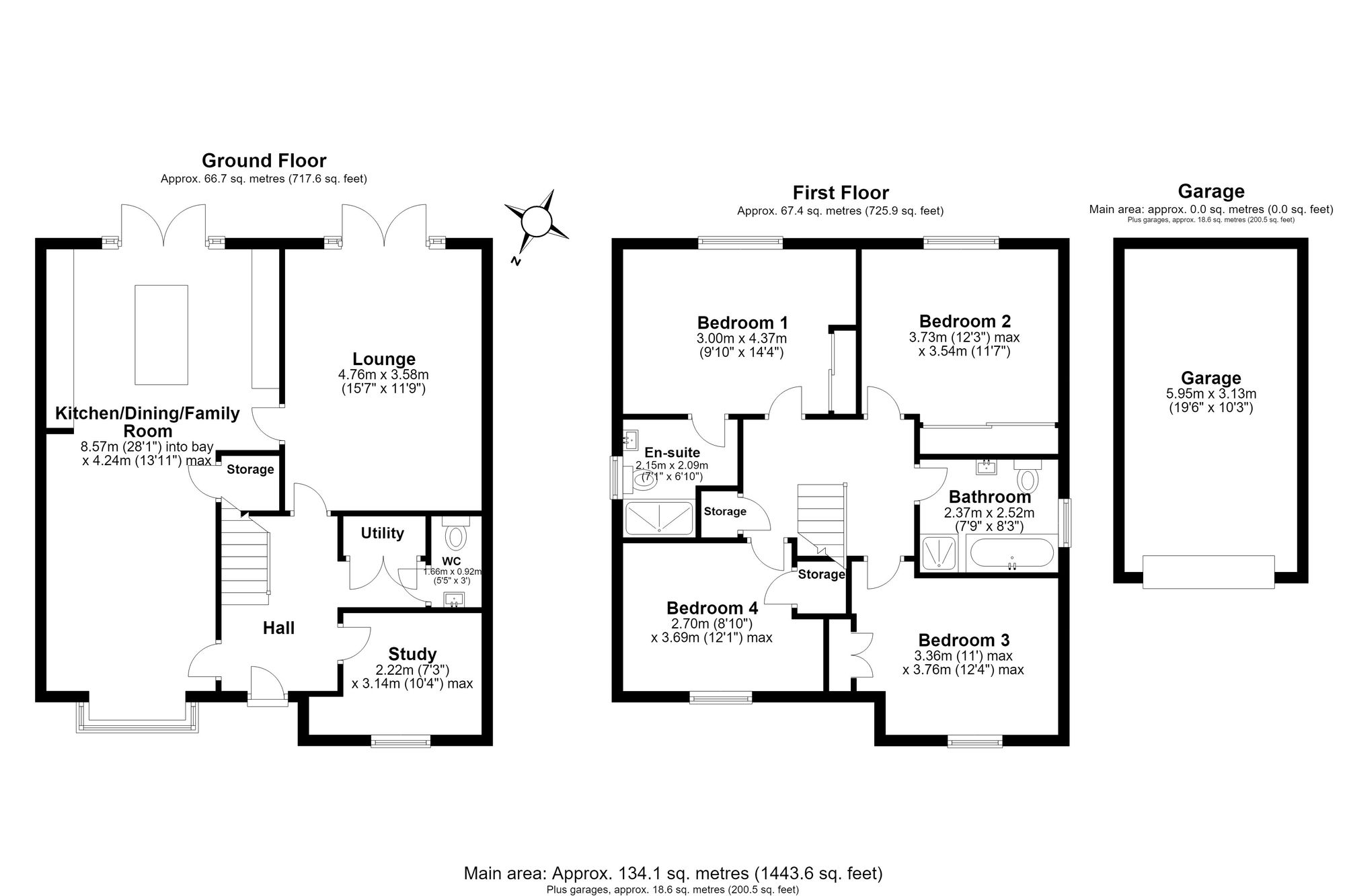 1 Broadstone Close, Warrington floorplan