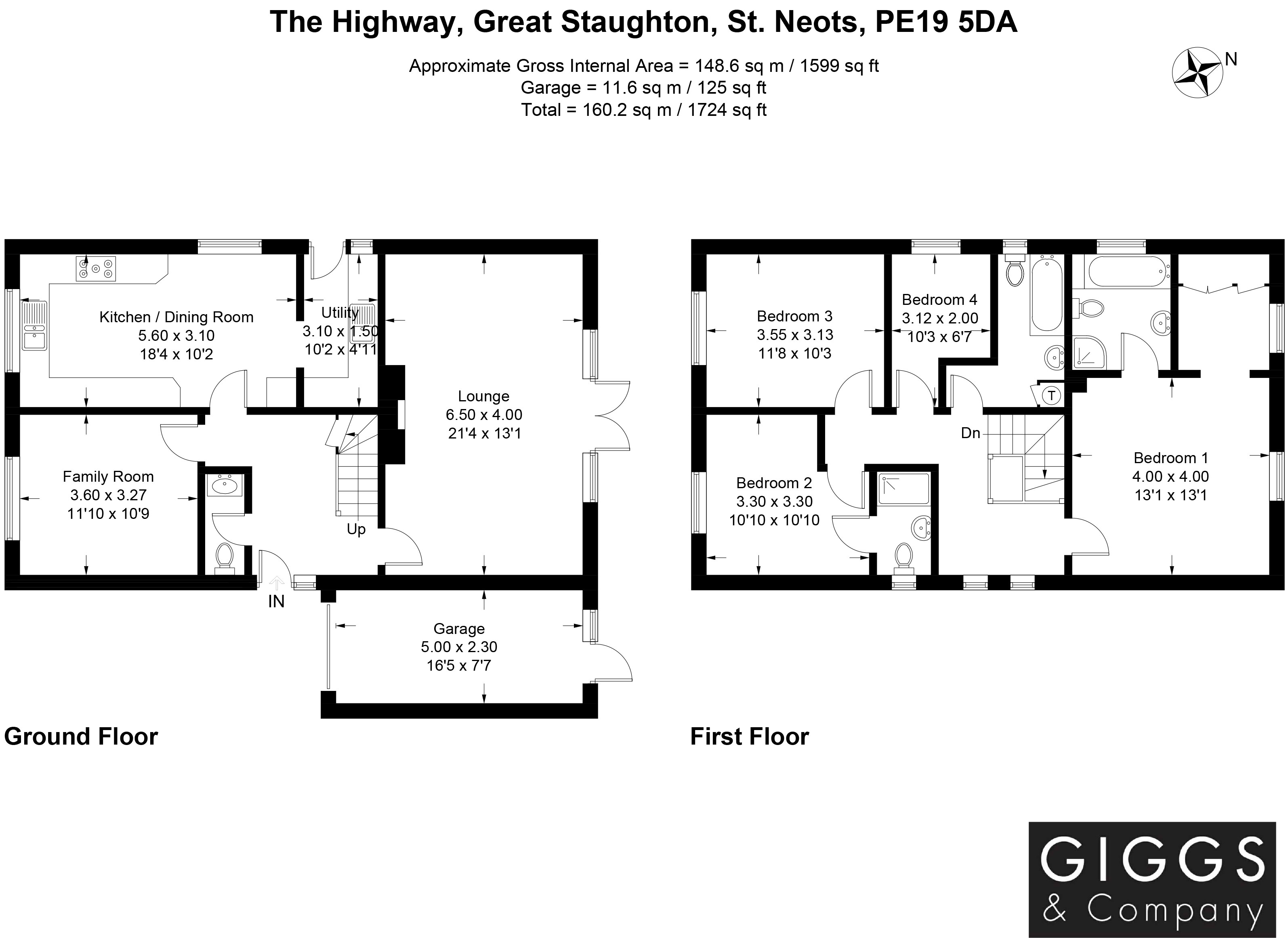 4 Bedrooms Detached house for sale in The Highway, Great Staughton, St. Neots, Cambridgeshire PE19