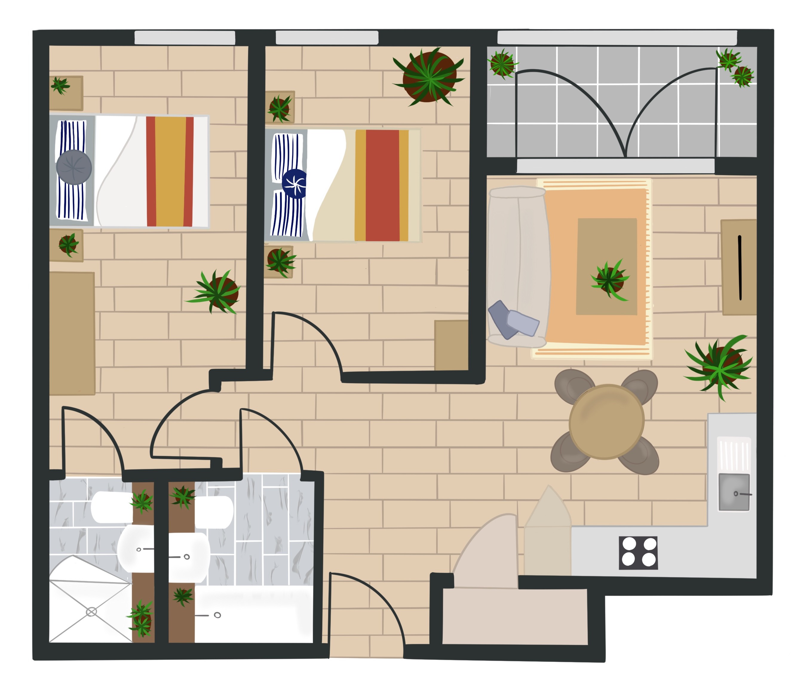 166, Enclave: Birmingham City, 149 Hurst St, Birmingham floorplan