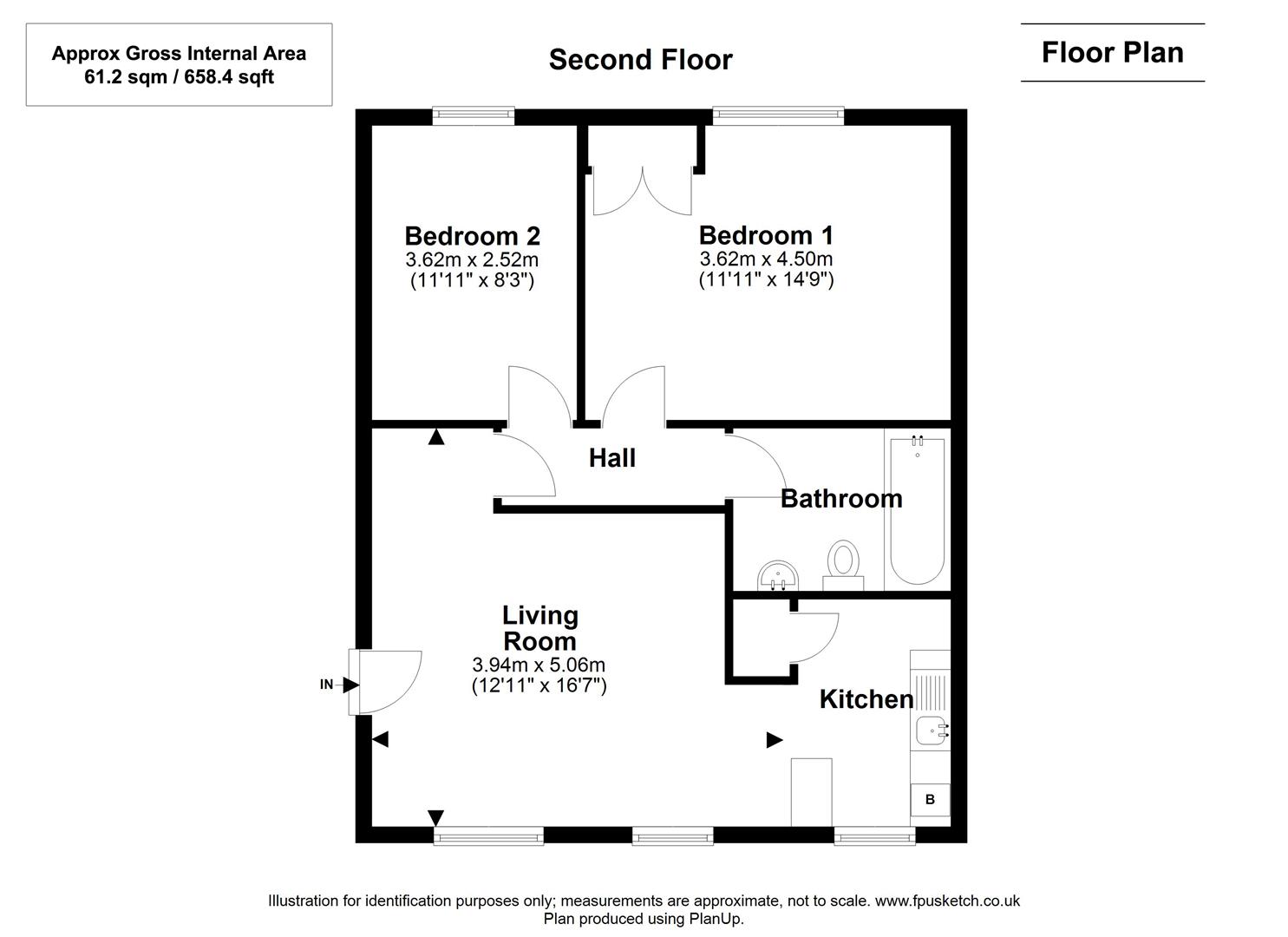 21 Grosvenor Mews, Southampton Road, Lymington floorplan