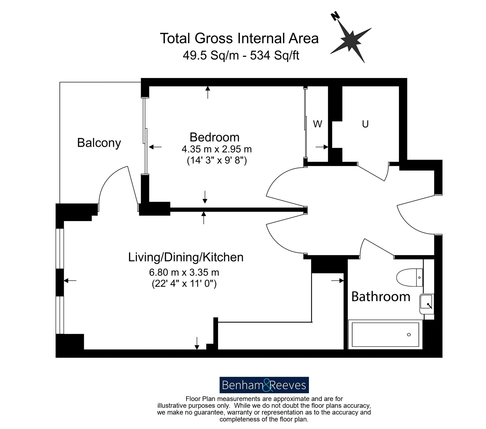 Flat 14, Diascia House, 7, Sanday Drive, Colindale floorplan